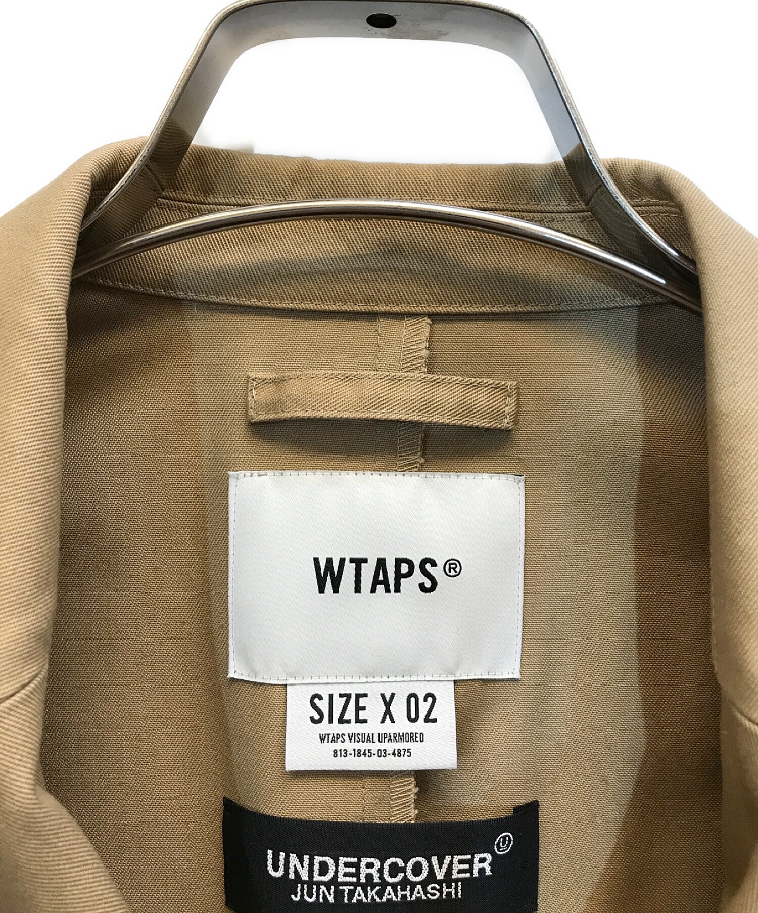 UNDERCOVER×WTAPS (アンダーカバー×ダブルタップス) ONE ON ONE 3Bジャケット カーキ サイズ:M