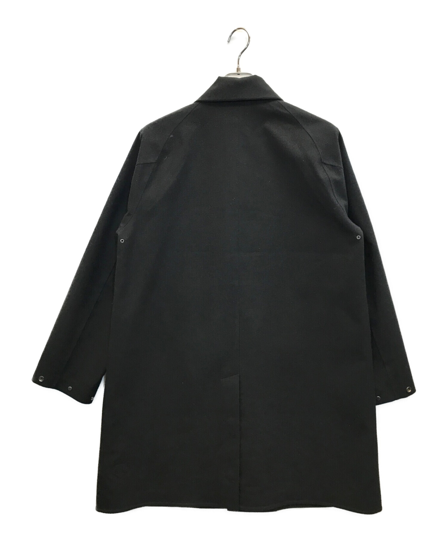 DESCENTE PAUSE (デサントポーズ) WOOL MIX SOUTIEN COLLAR COAT ウールミックスステンカラーコート ブラック  サイズ:M