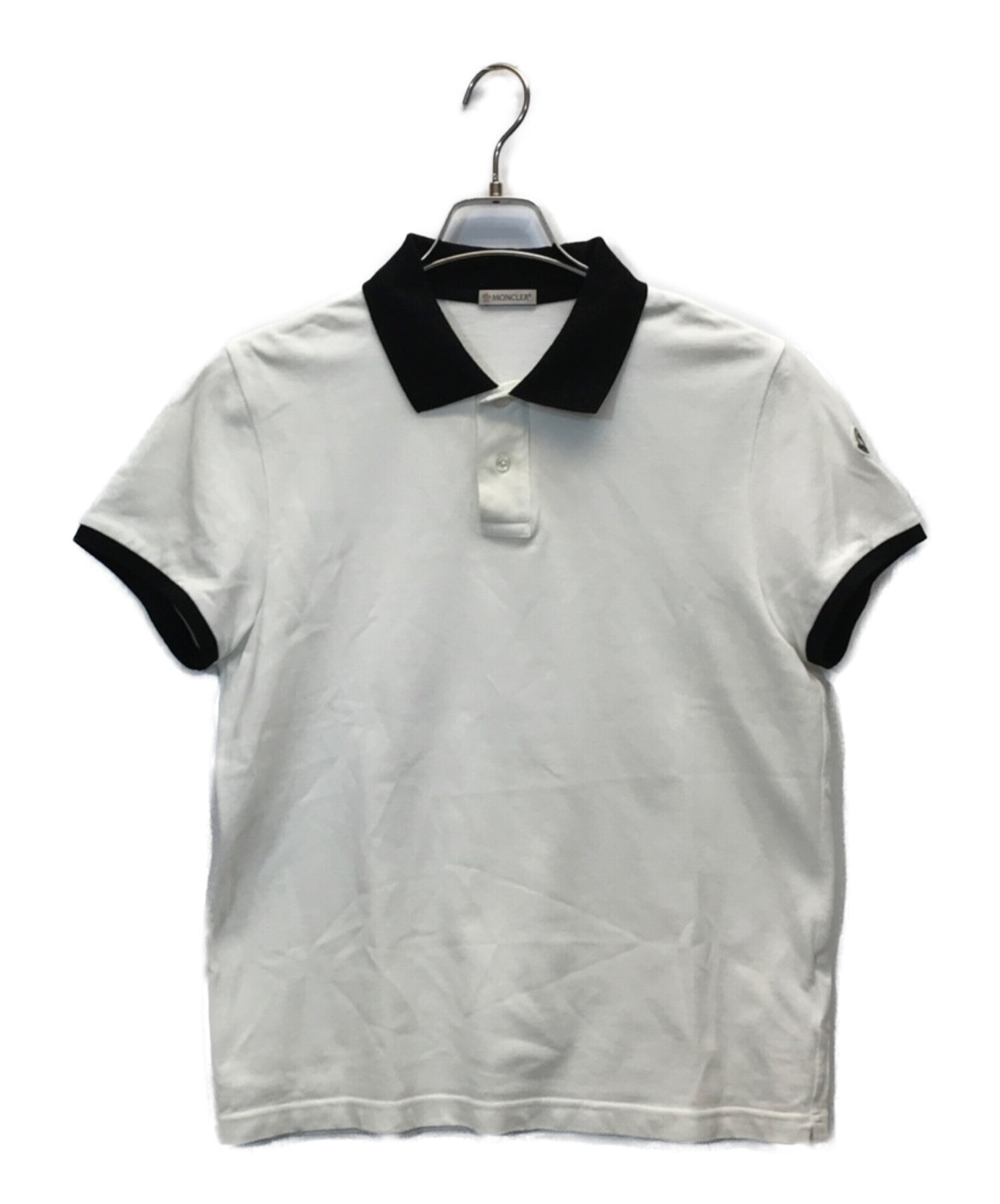 MONCLER (モンクレール) MAGLIA POLO MANICA CORTA　マグリア　ポロシャツ ホワイト サイズ:M