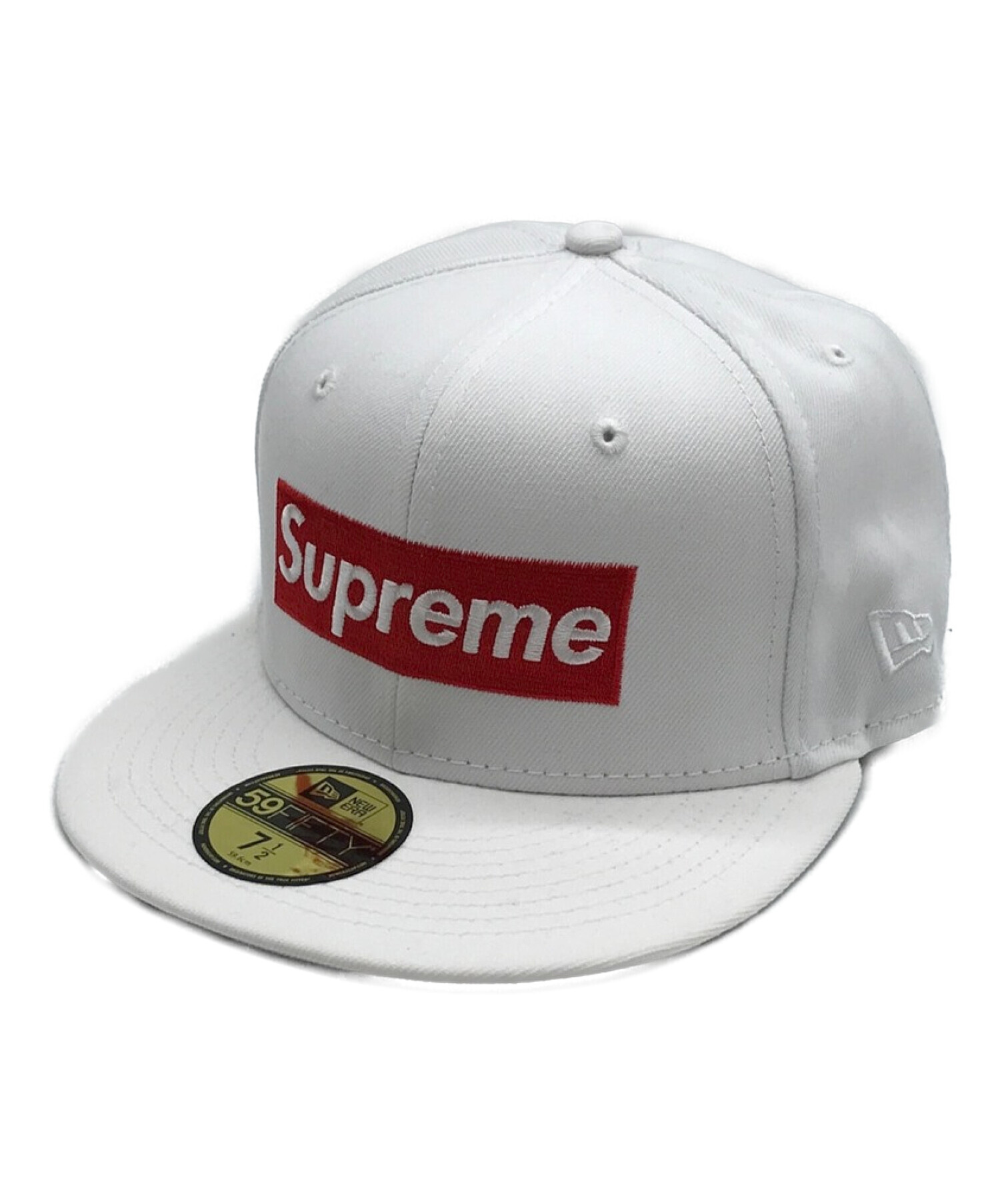 SUPREME×NEWERA (シュプリーム × ニューエラ) money box logo　マネー ボックス ロゴ　ベースボールキャップ ホワイト  サイズ:7 1/2(59.6cm)