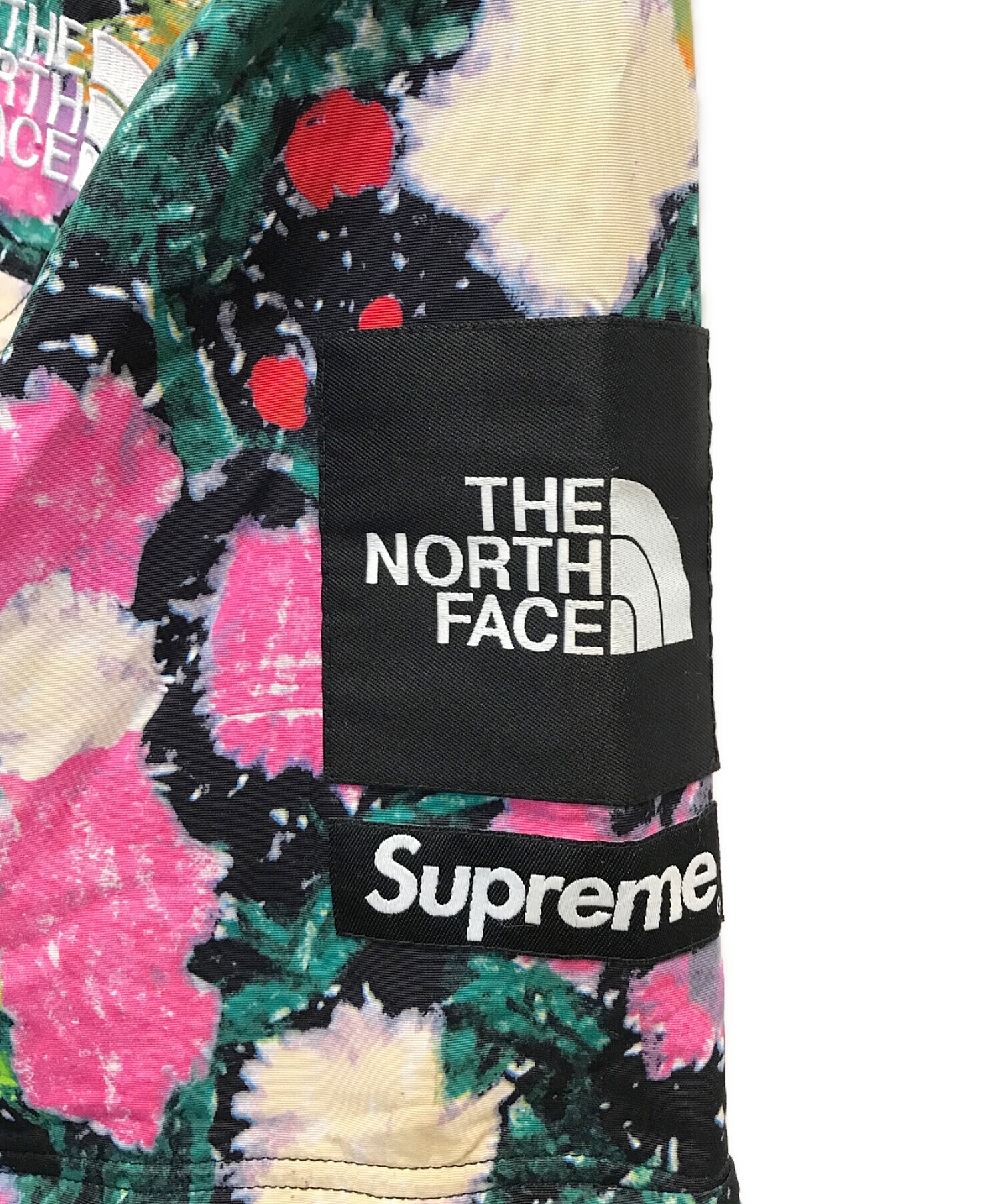 SUPREME×THE NORTH FACE (シュプリーム × ザノースフェイス) 22SS Trekking Convertible Jacket　 トレッキングコンバーティブルジャケット　ナイロンジャケット グリーン×ピンク サイズ:M