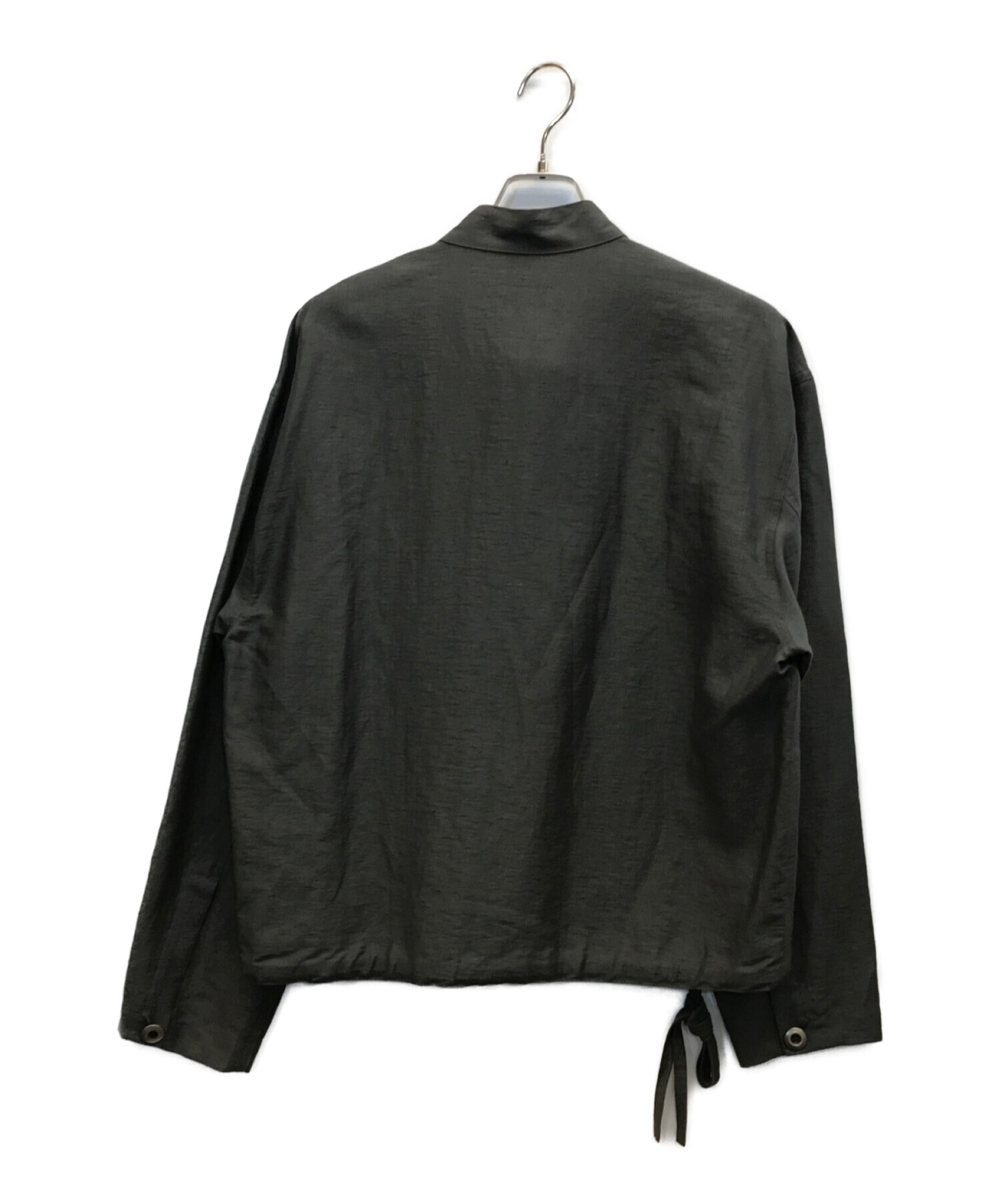 LEMAIRE (ルメール) SMOCK TOP スモック リネン混プルオーバーシャツ グレー サイズ:46