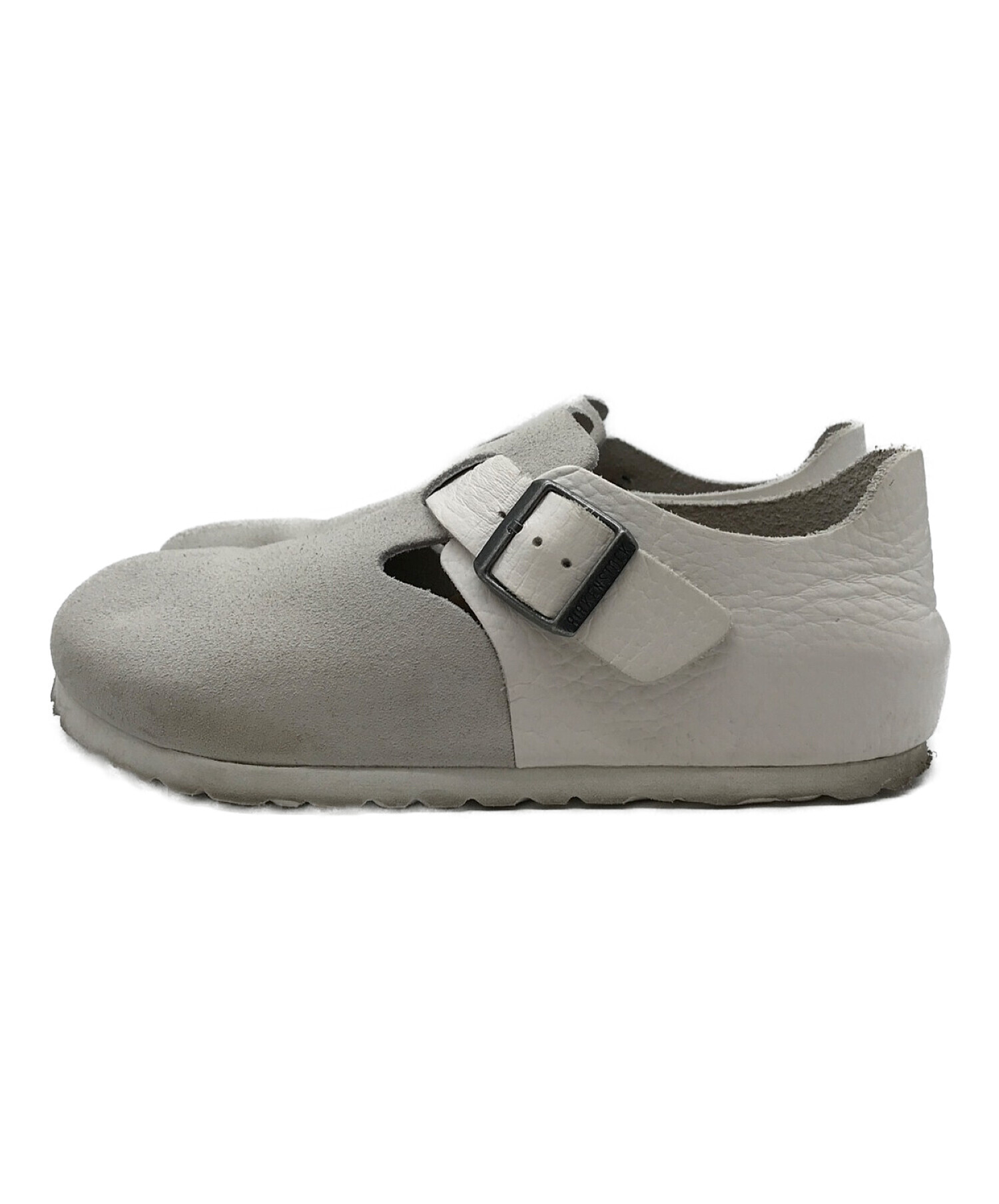 BIRKENSTOCK (ビルケンシュトック) LONDON　ロンドン　レザー　スウェード切替　サンダル スリッポン ベージュ サイズ:36E