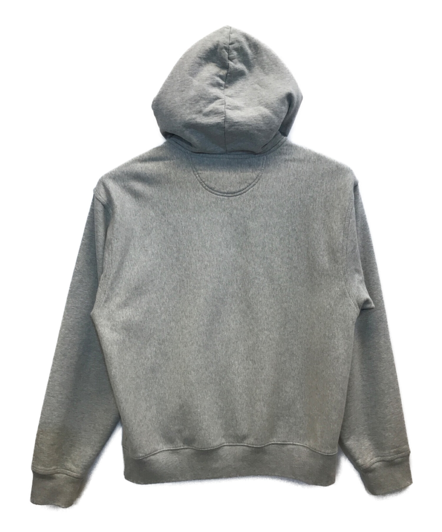 stussy (ステューシー) STOCK LOGO ZIP HOODIE　ストックロゴ　ジップフーディー　フルジップパーカー グレー サイズ:XL