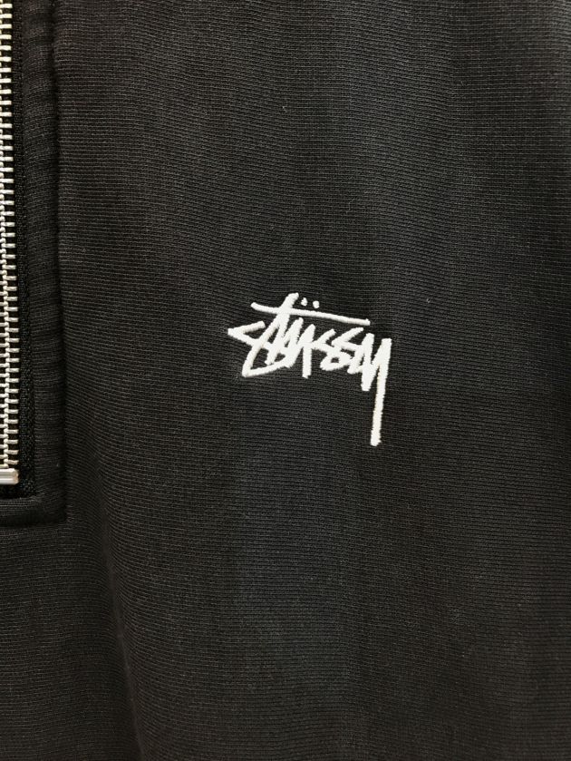 中古・古着通販】stussy (ステューシー) ストックロゴ ハーフジップ ...