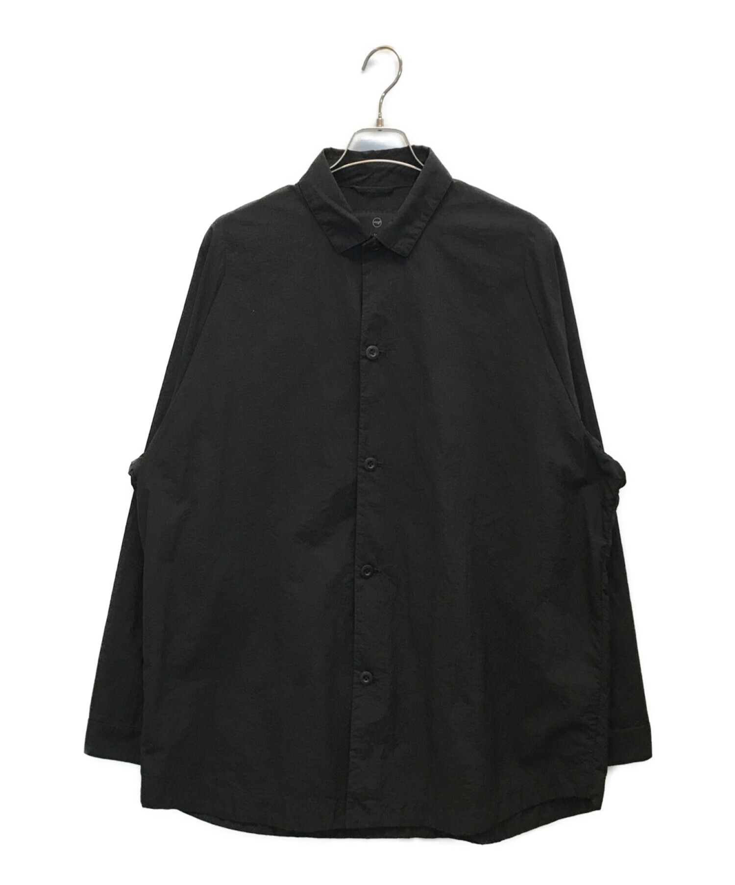 teatora (テアトラ) CARTRIDGE SHIRTS P　オーバーダイ ナイロン カートリッジシャツ ブラック サイズ:4