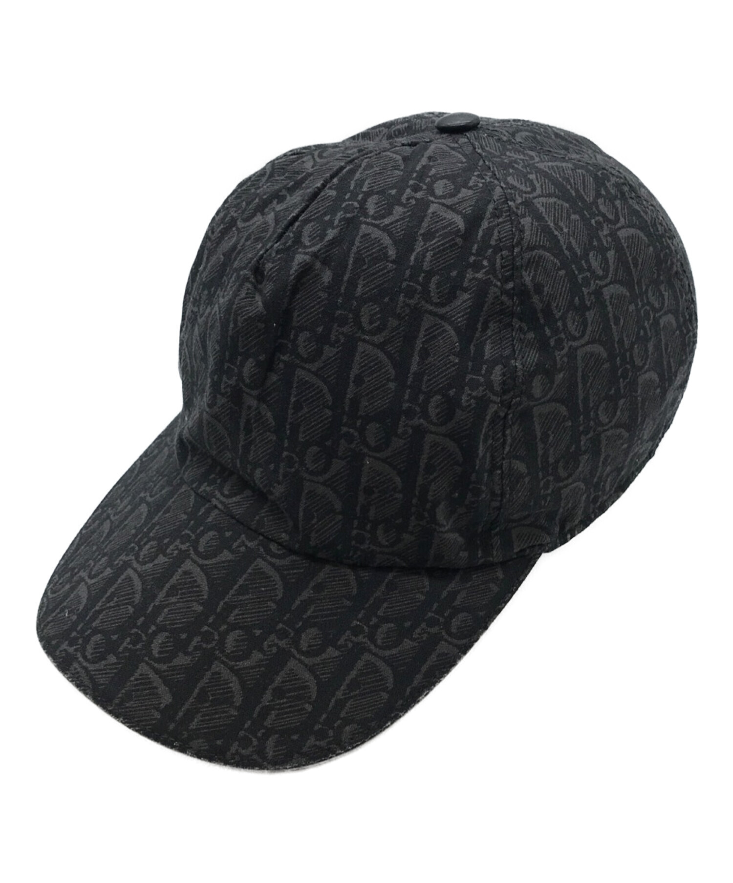 Dior (ディオール) 20SS CASQUETTE CtR CUIR オブリーク ベースボールキャップ ブラック サイズ:L