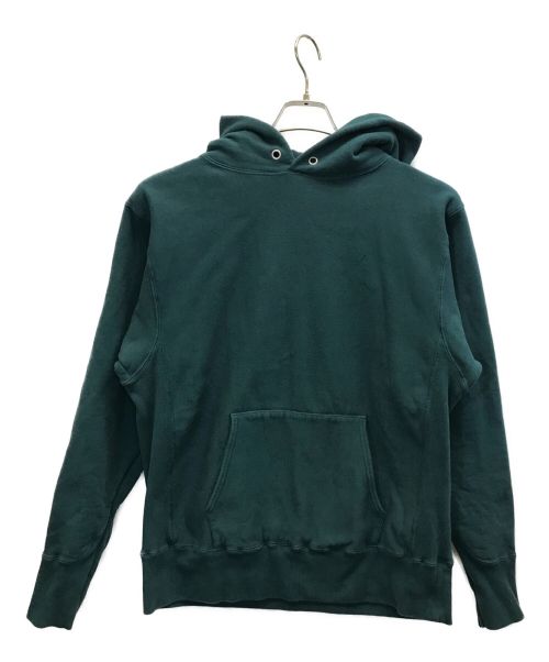 【中古・古着通販】ATON (エイトン) NATURAL GARMENT DYE URAKE HOODIE プルオーバーパーカー グリーン  サイズ:04｜ブランド・古着通販 トレファク公式【TREFAC FASHION】スマホサイト