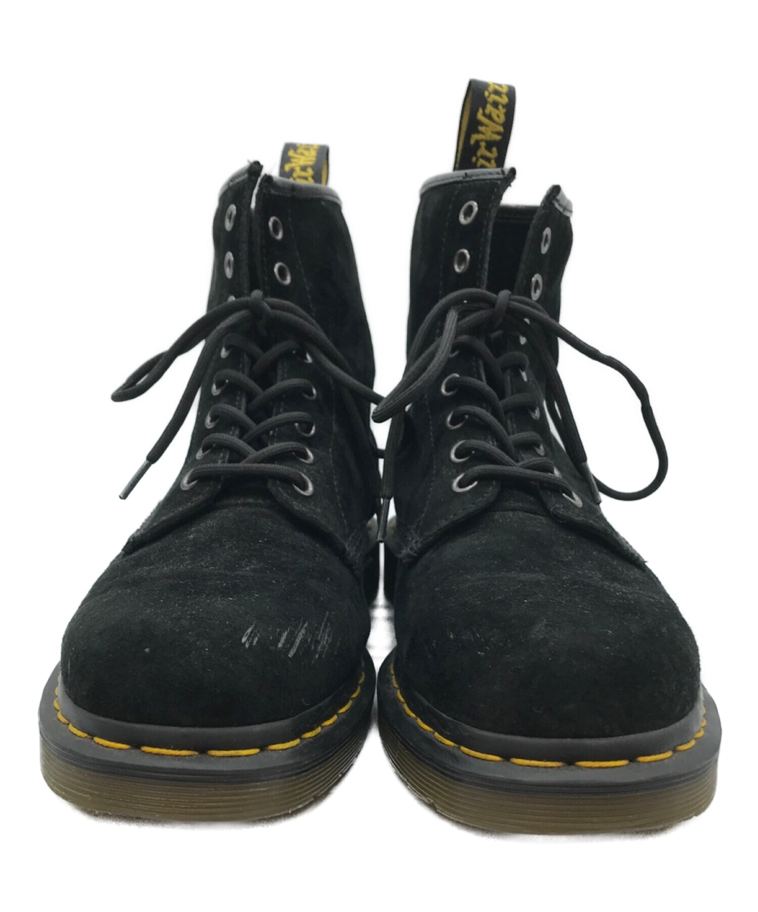 Dr.Martens (ドクターマーチン) 8ホールブーツ　スウェードレースアップブーツ ブラック サイズ:UK8