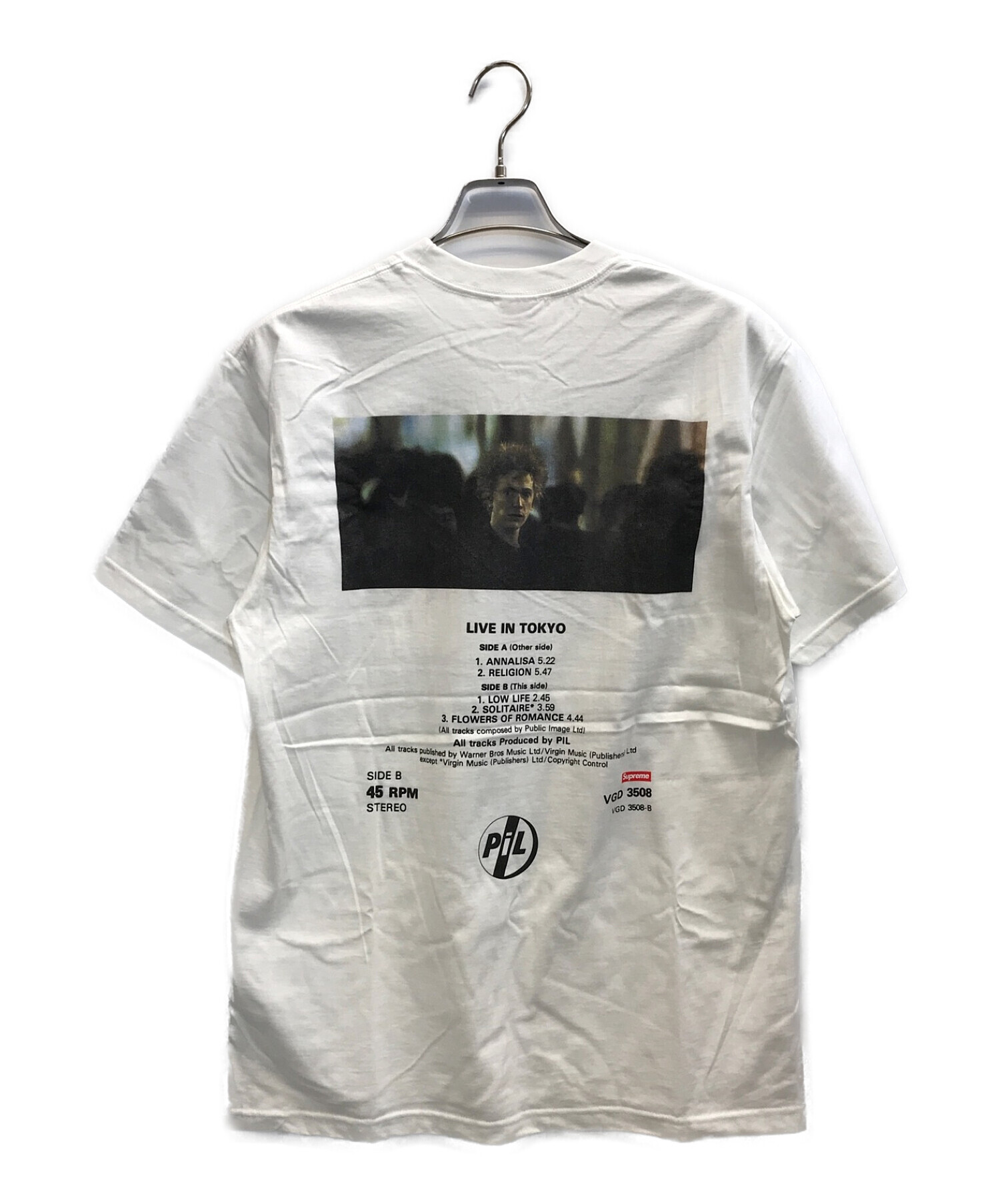 SUPREME (シュプリーム) 22AW PIL Live In Tokyo Tee PiL ライブ イン トウキョウ Tシャツ ホワイト サイズ:M