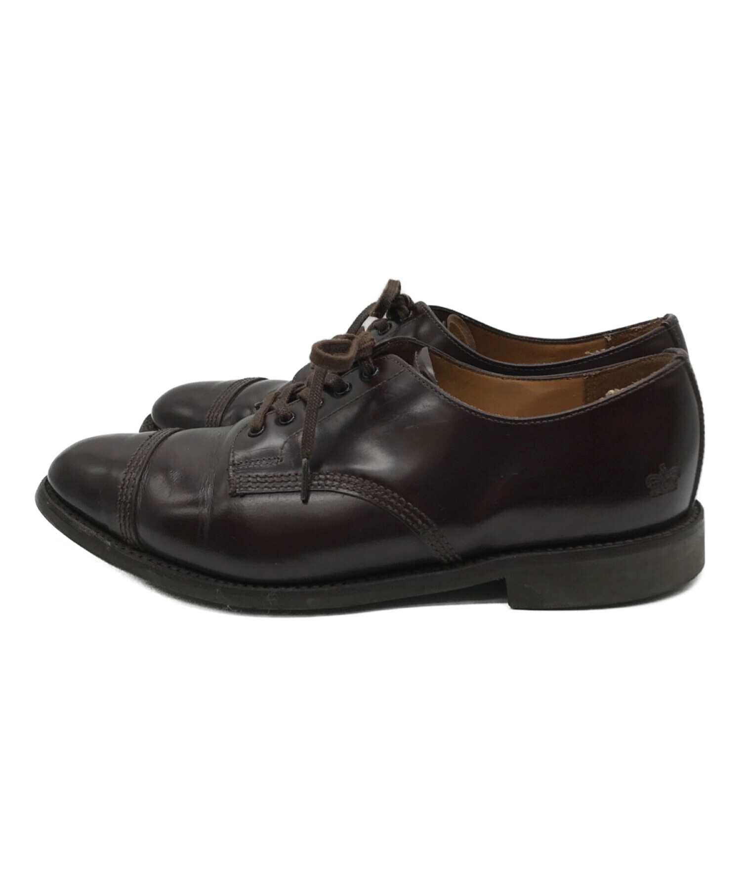 中古・古着通販】SANDERS (サンダース) Military Derby Shoe ミリタリーダービーシュー ストレートチップレザーシューズ  バーガンディー サイズ:7｜ブランド・古着通販 トレファク公式【TREFAC FASHION】スマホサイト