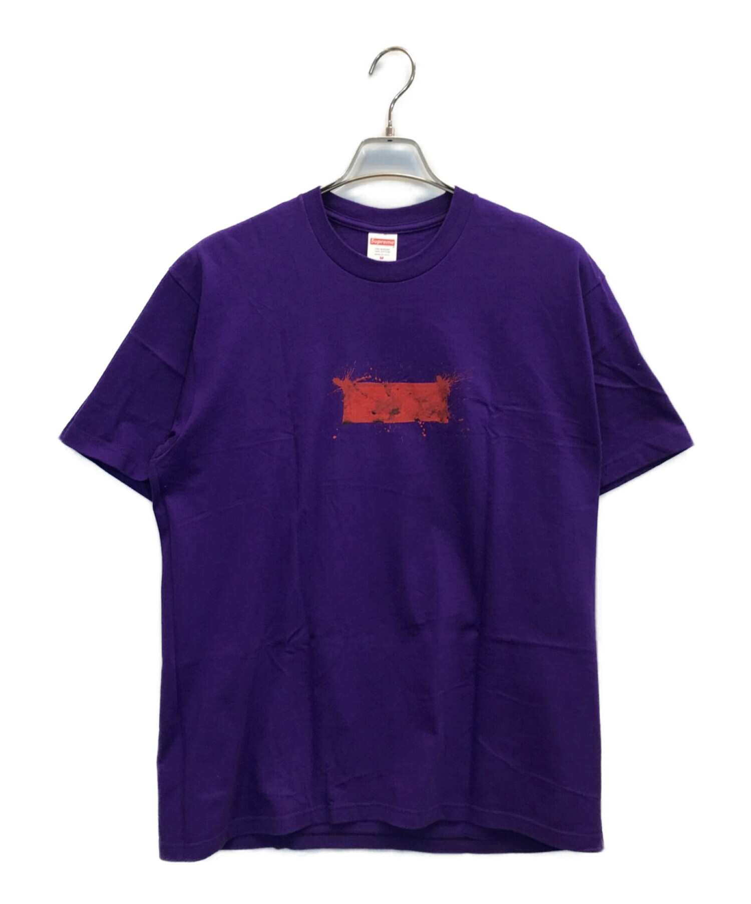 【定番☆EMPORIO ARMANI】紫　ブランドロゴ　Tシャツ サイズM