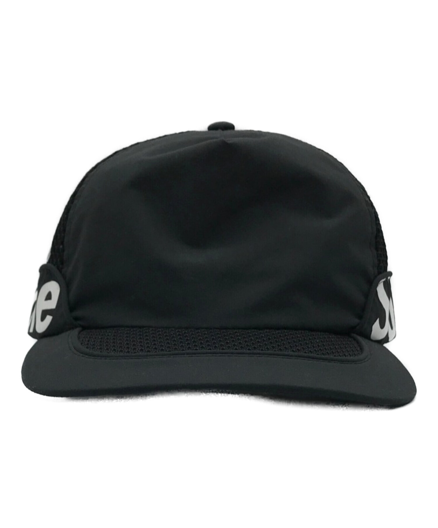 SUPREME (シュプリーム) 22SS Side Logo 5-Panel Black　サイド ロゴ 5パネル　メッシュ切替キャップ ブラック