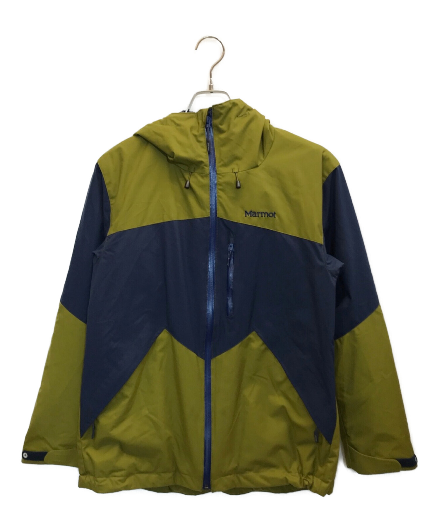 MARMOT (マーモット) WS JAUNTY JACKET マウンテンパーカー グリーン×ネイビー サイズ:L