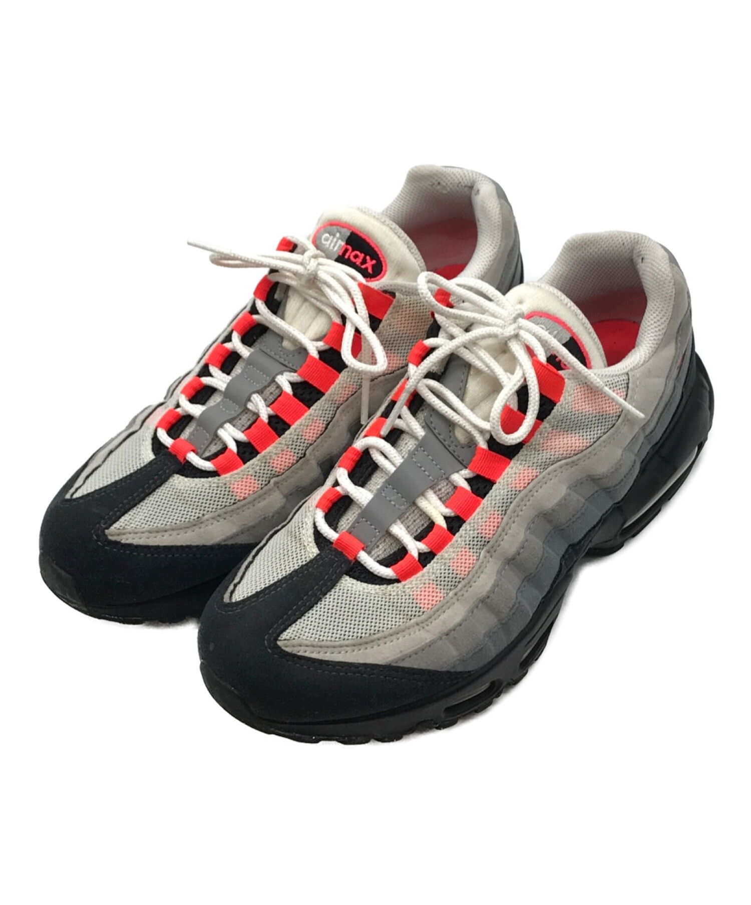 NIKE AIR MAX 95 WHITE/SOLAR RED ソーラーレッド