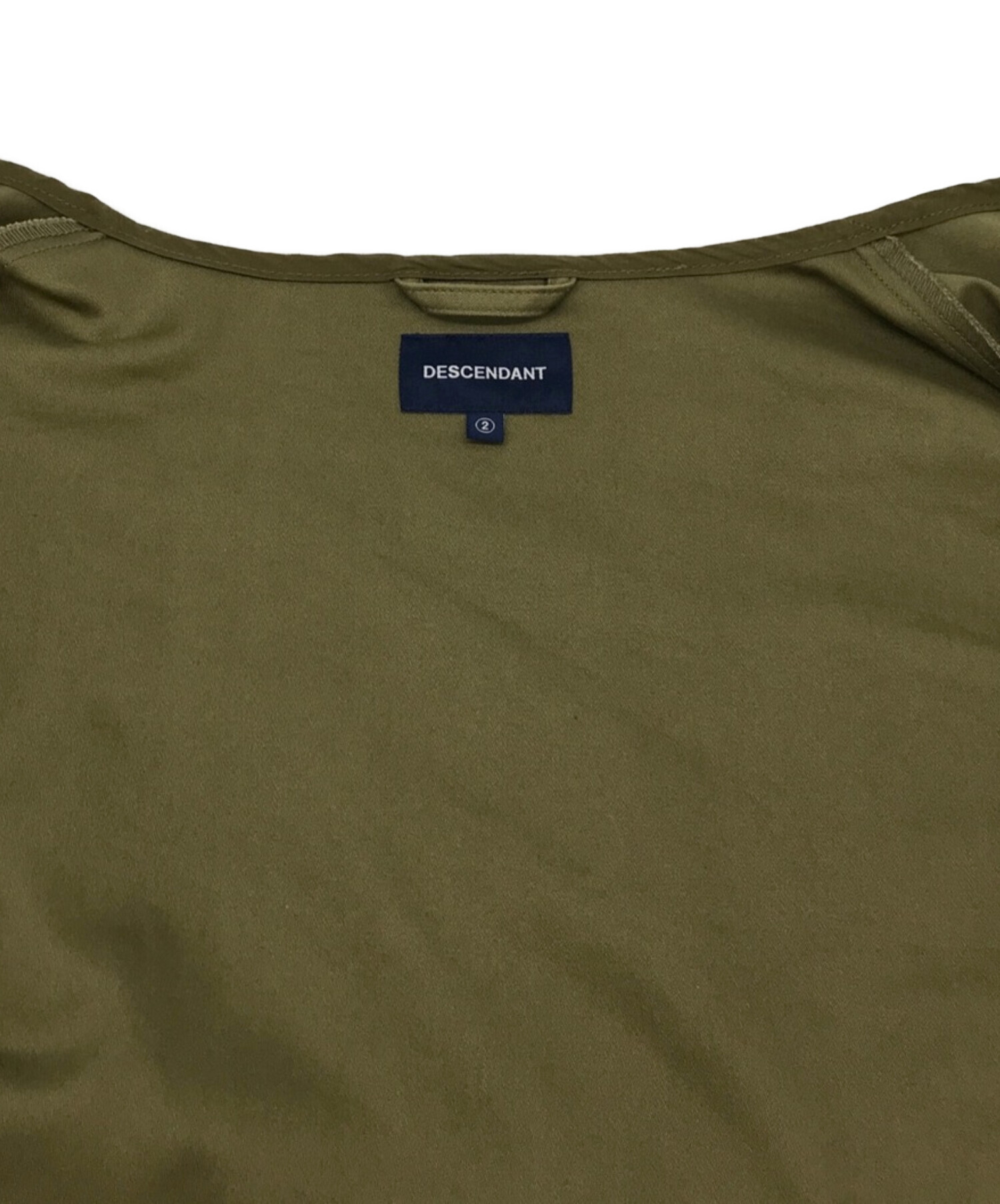 販売激安美品 DESCENDANT ディセンダント シャツ 19SS ブリーチ加工 チェック ネルシャツ MOSS CHECK LS SHIRT ネイビー パープル 2 Mサイズ
