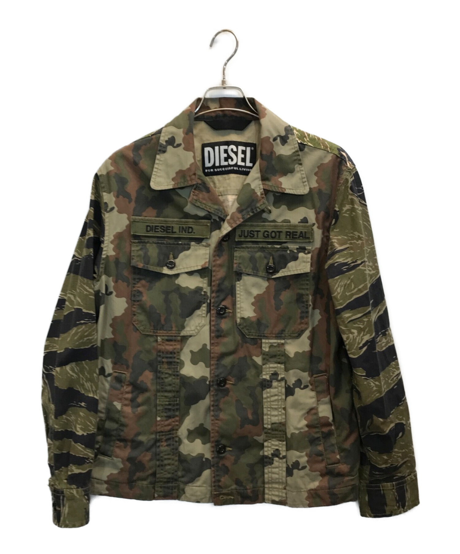 中古・古着通販】DIESEL (ディーゼル) J-FULLER-CMFジャケット(ジェイフラーコンフィージャケット） オリーブ  サイズ:M｜ブランド・古着通販 トレファク公式【TREFAC FASHION】スマホサイト