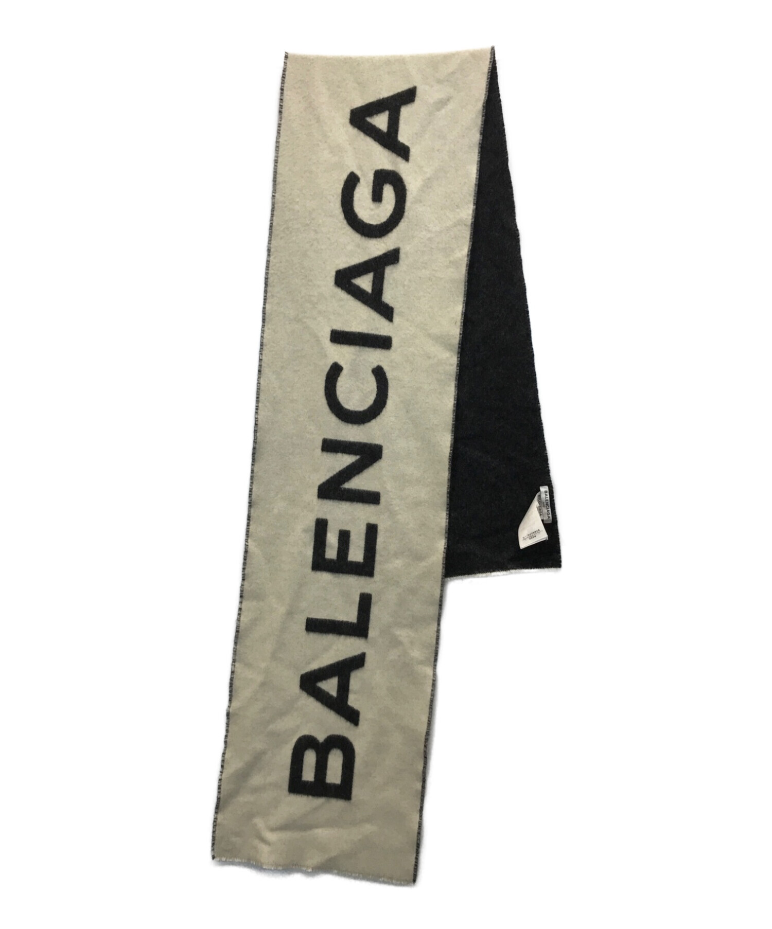 BALENCIAGA (バレンシアガ) バレンシアガ ジャガーロゴマフラー グレー