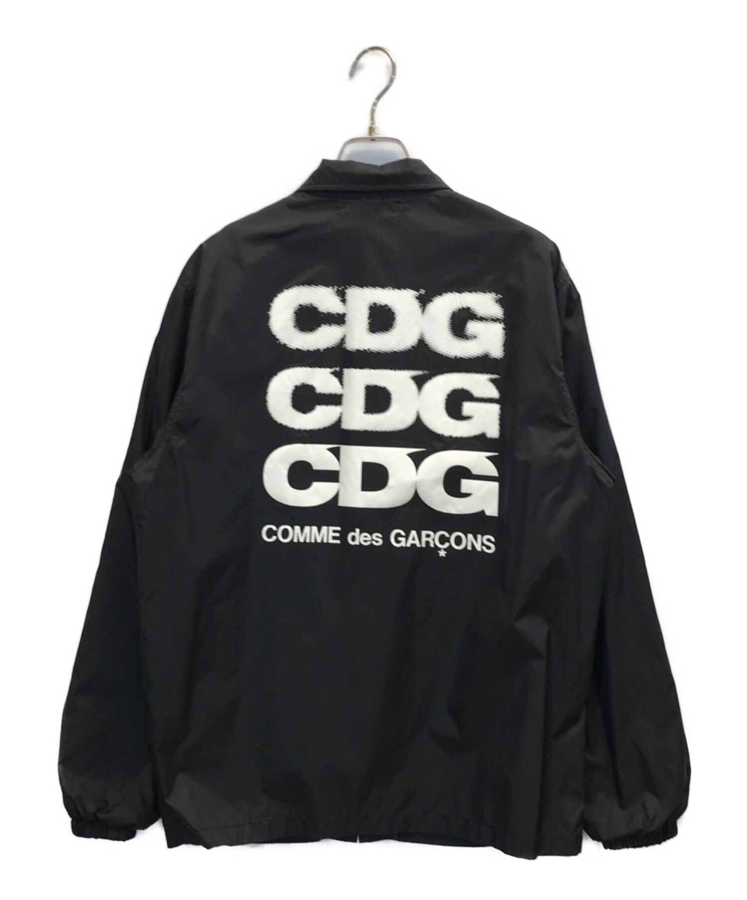 GOOD DESIGN SHOP COMME des GARCONS (グッドデザインショップ コムデギャルソン) バックプリントコーチジャケット  ブラック サイズ:S