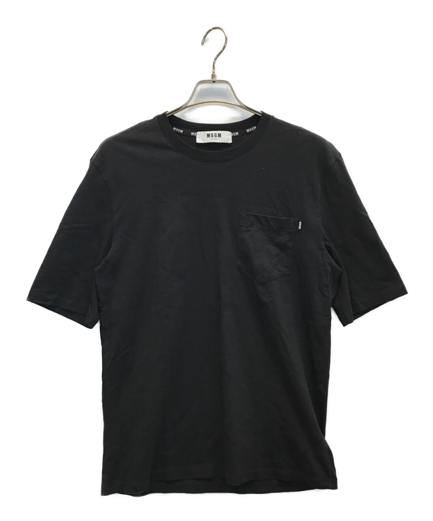 中古・古着通販】MSGM (エムエスジーエム) ポケットTシャツ ブラック