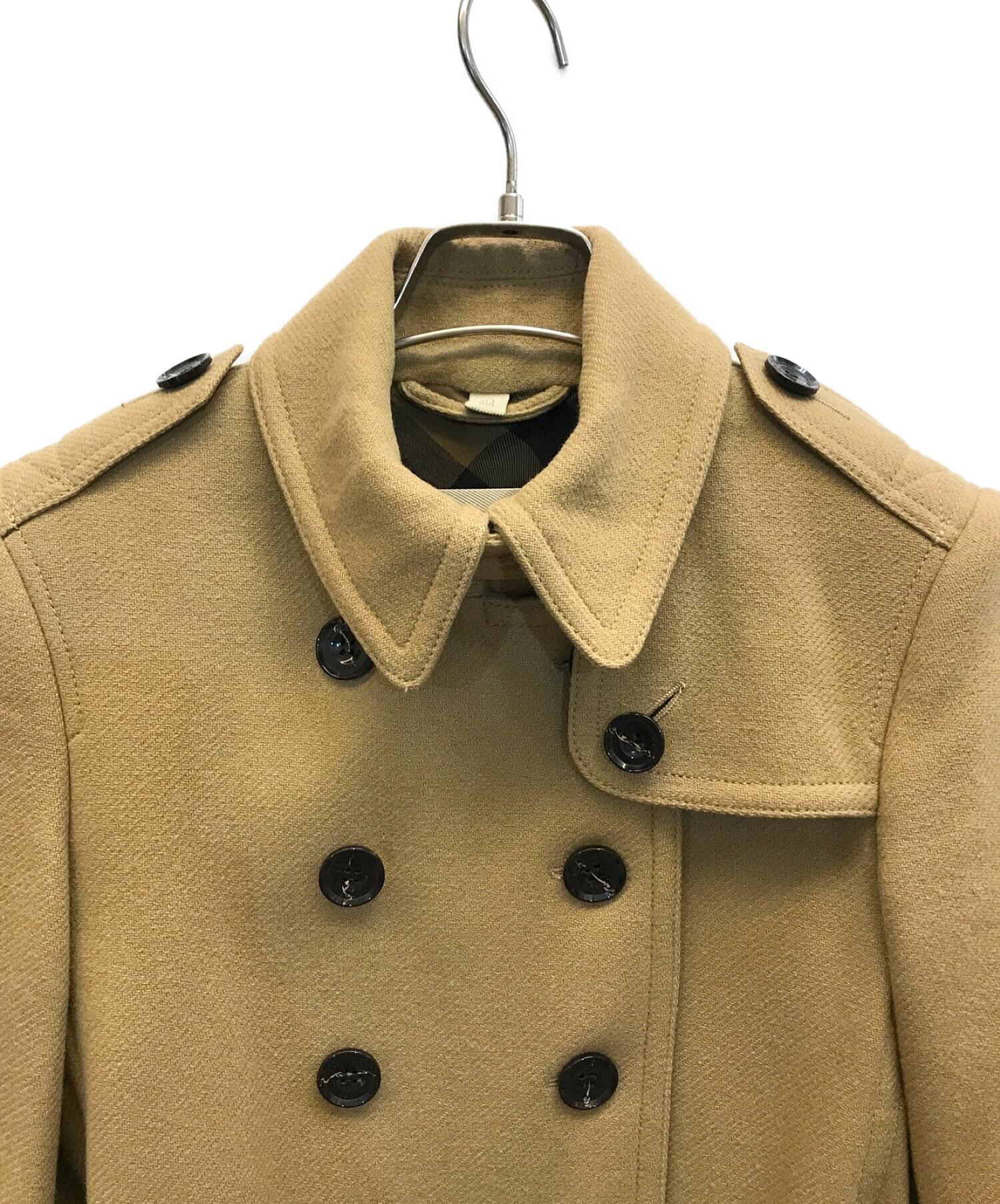 中古・古着通販】BURBERRY BRIT (バーバリーブリット) カシミヤ混コート ブラウン サイズ:8｜ブランド・古着通販  トレファク公式【TREFAC FASHION】スマホサイト