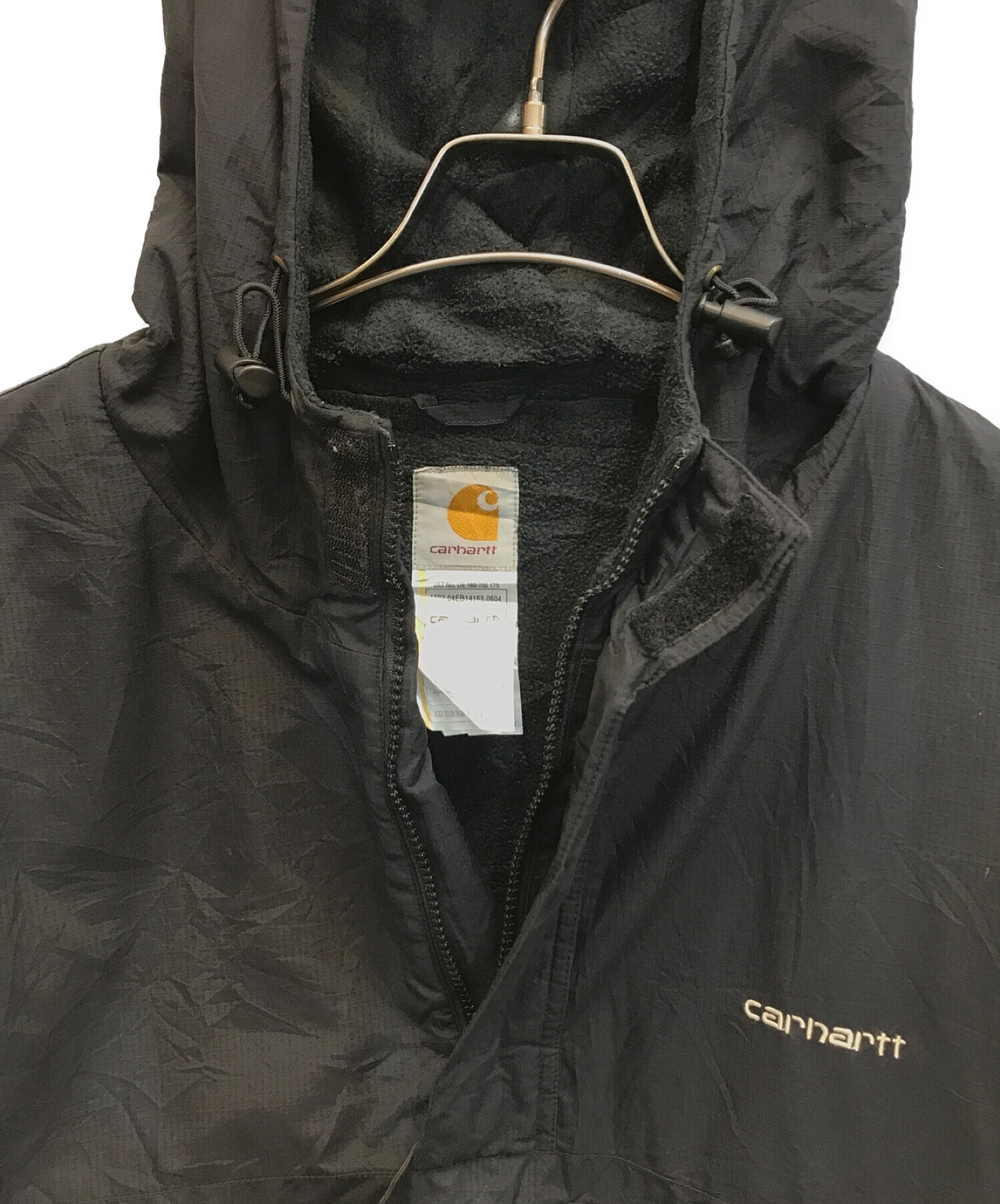 CarHartt (カーハート) ハーフジップパーカー ブラック サイズ:L