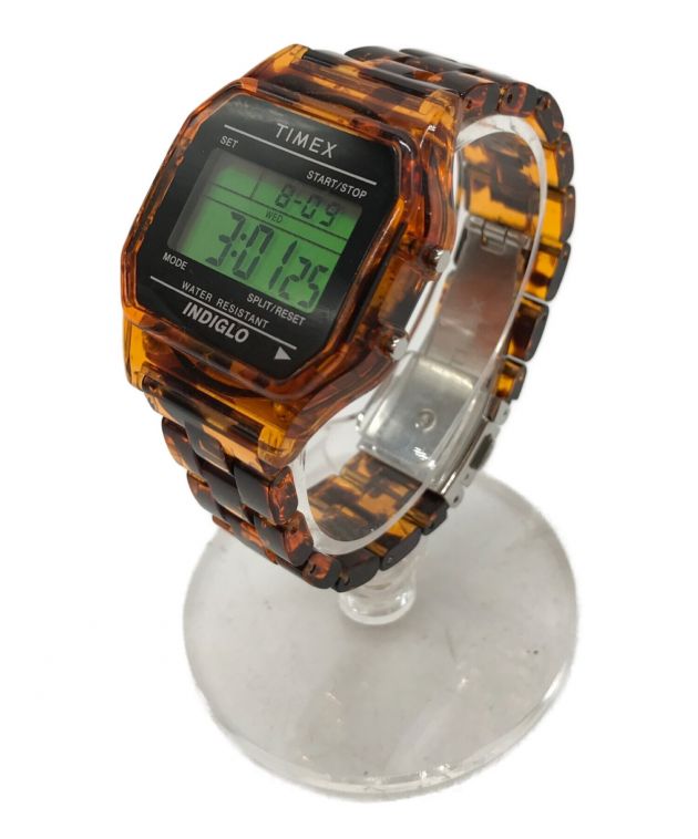 TIMEX (タイメックス) BEAMS (ビームス) 別注 Classics Digital ”Tortoise shell” デジタル ウォッチ