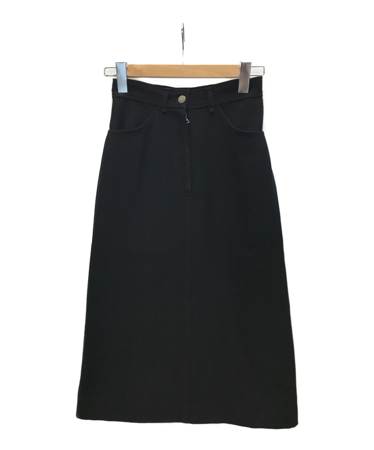 PRADA (プラダ) ロングスカート ブラック サイズ:38
