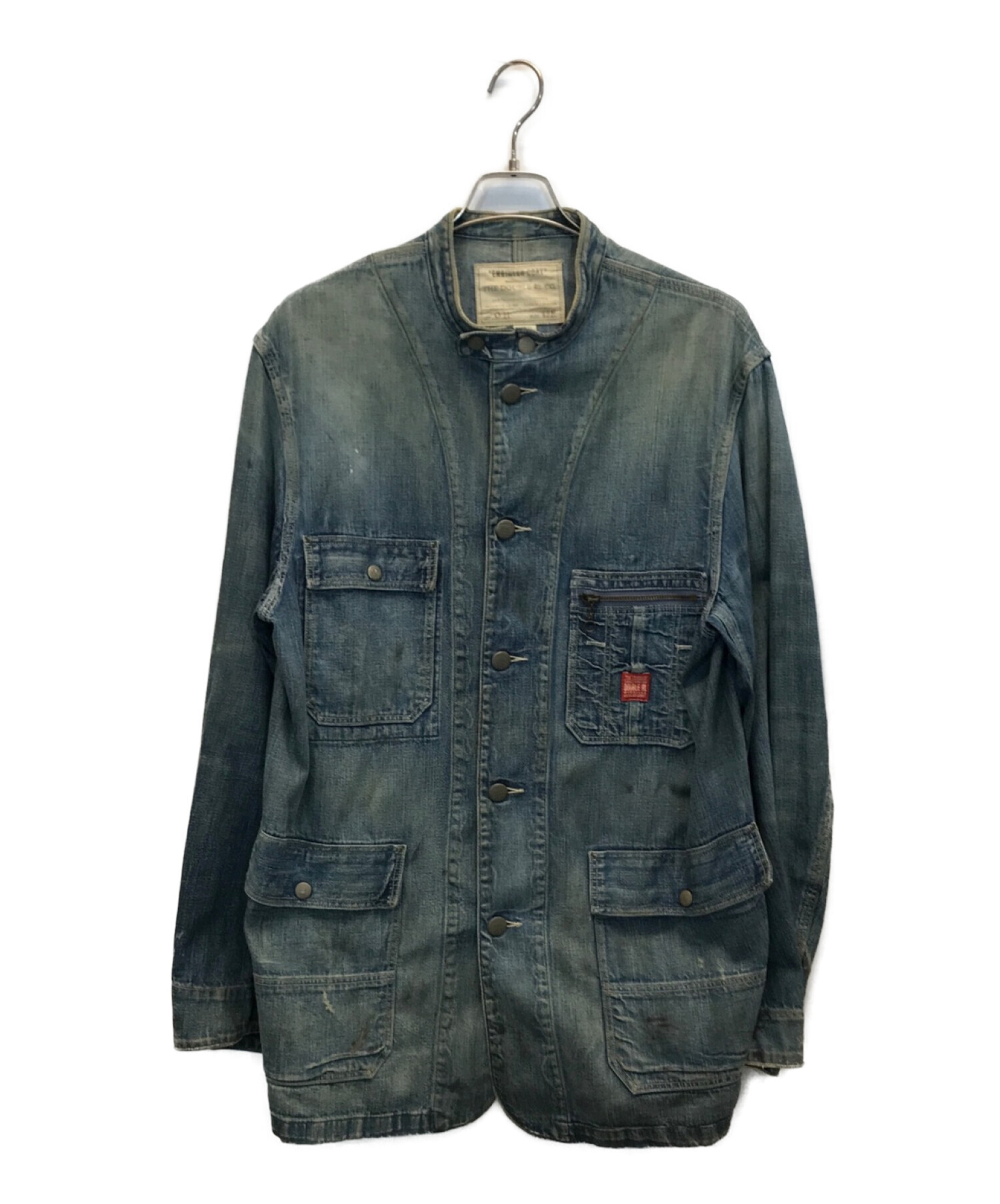 美品】RRL ハートランドバーンジャケット デニム ノーカラー