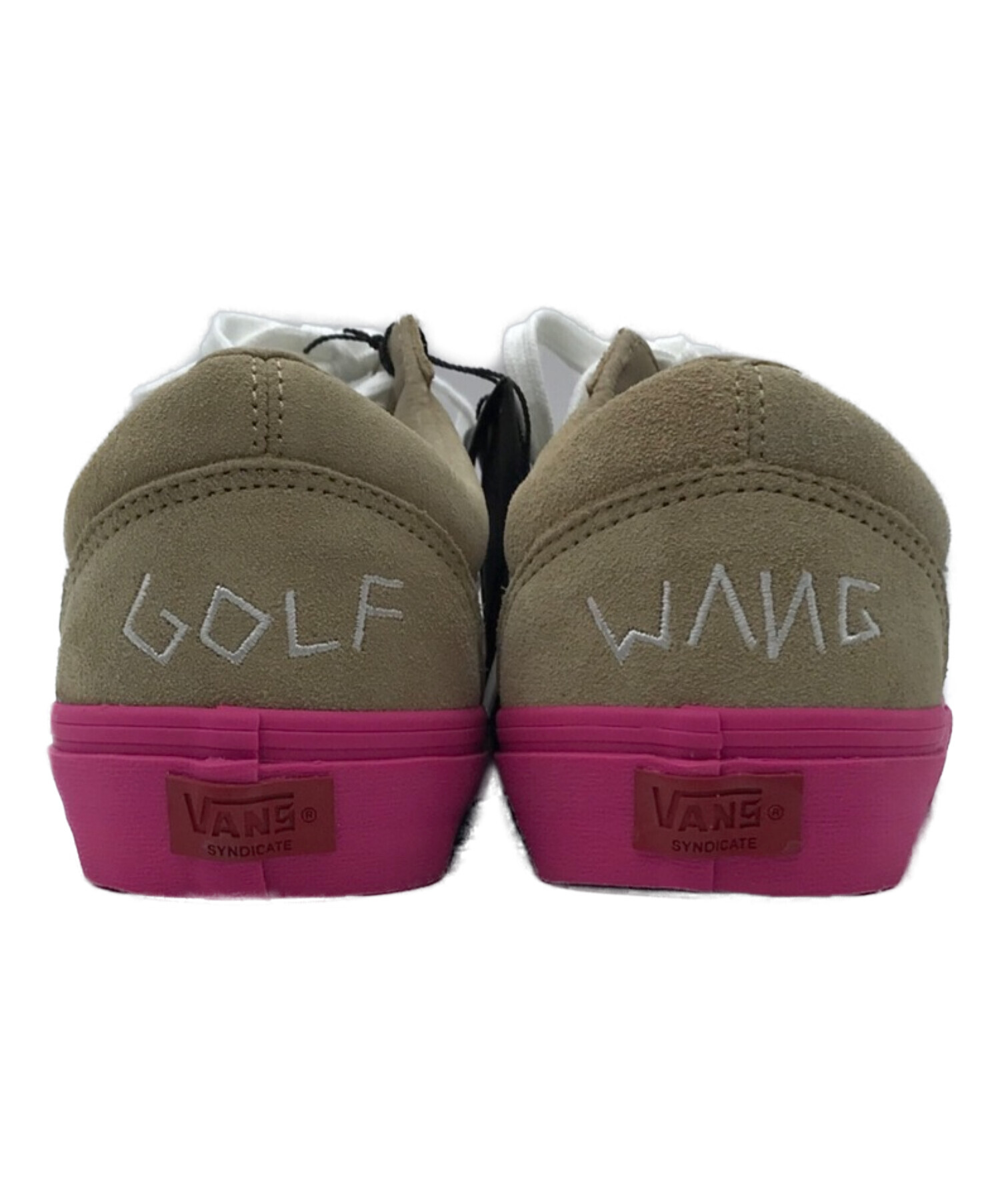 VANS (ヴァンズ) GOLF WANG (ゴルフワン) 13SS OLD SKOOL PRO オールドスクールプロ ベージュ×ピンク  サイズ:US8.5 未使用品