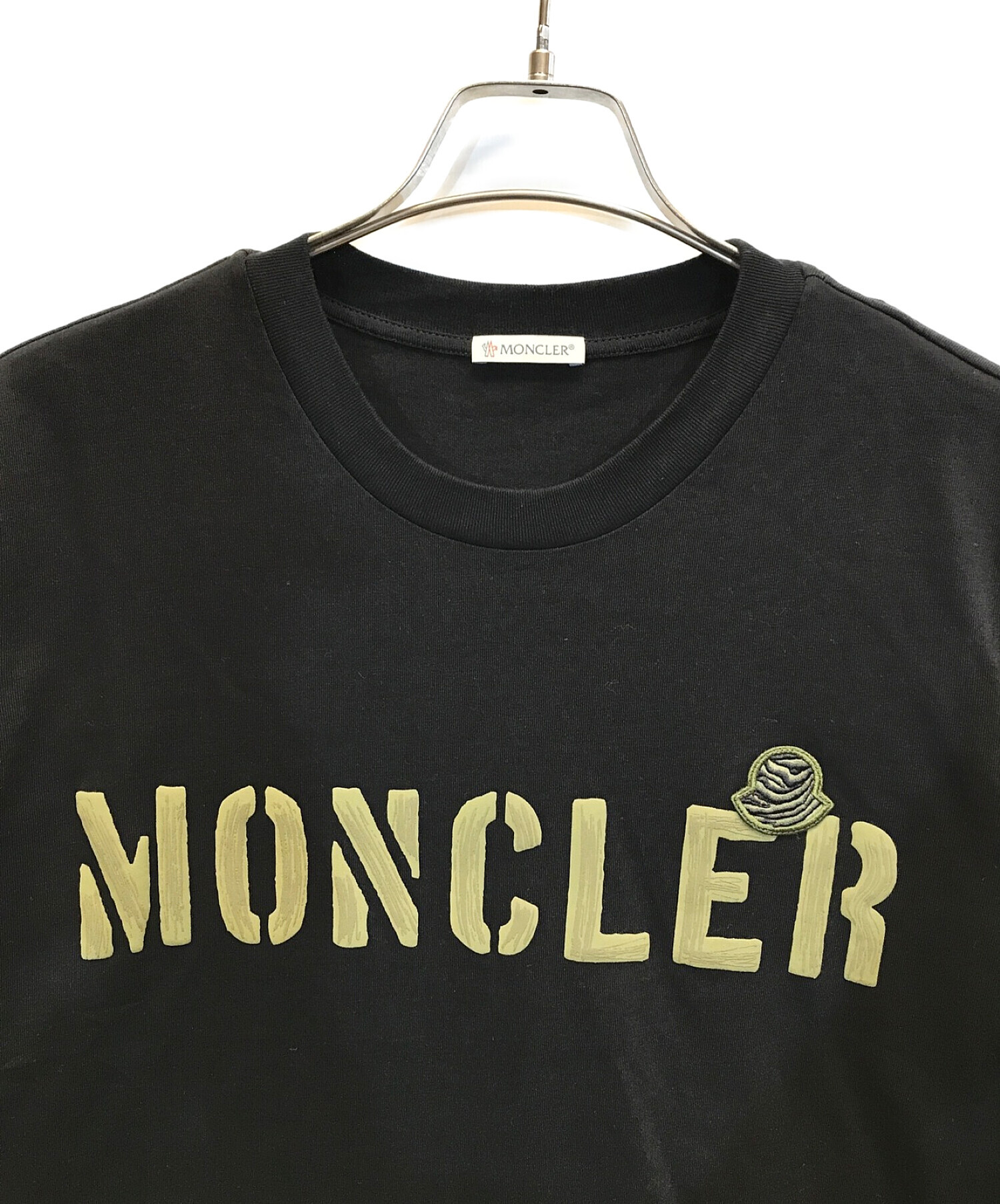 中古・古着通販】MONCLER (モンクレール) 23SS ロゴTシャツ ブラック