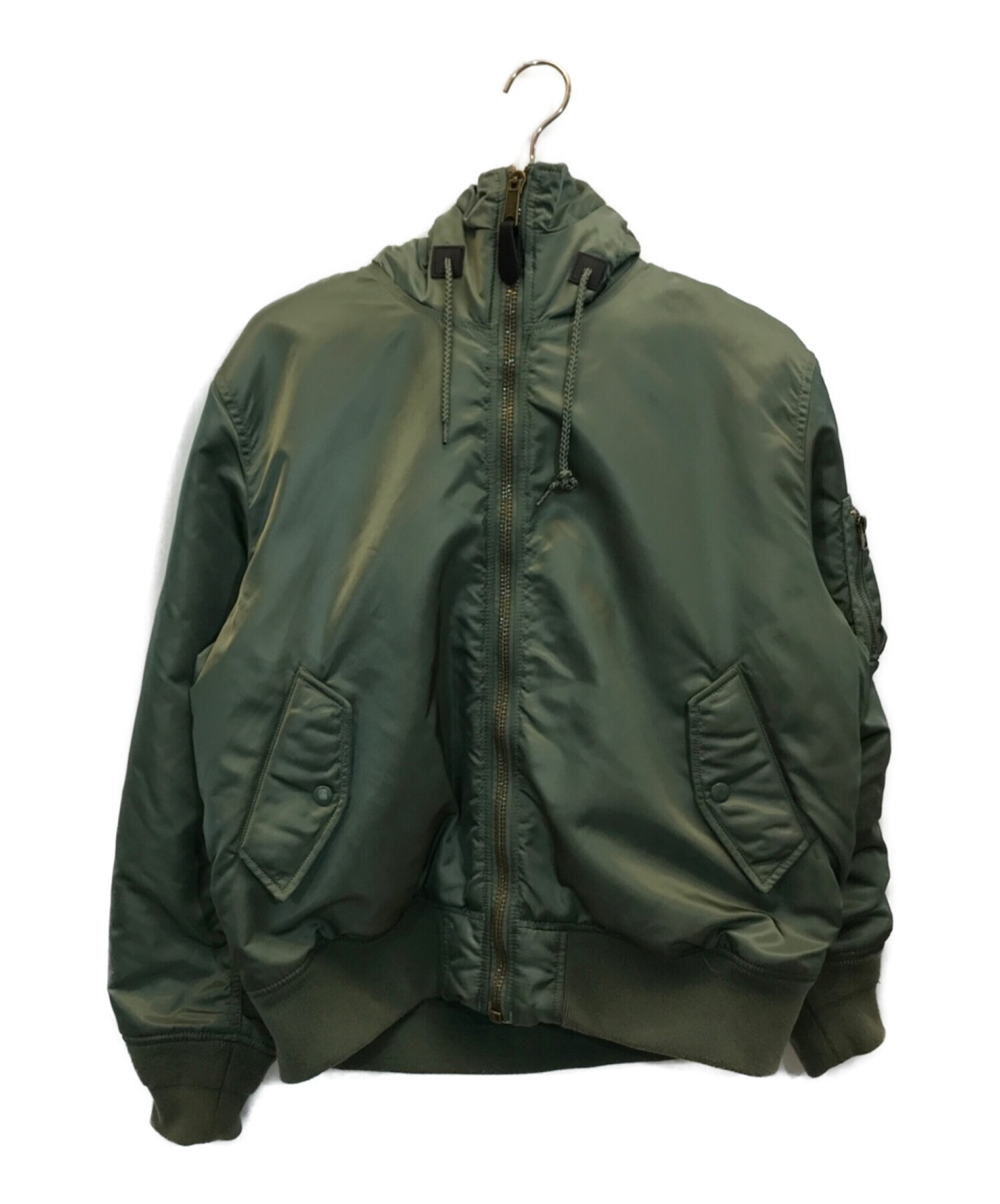 Lサイズ　supreme  Hooded MA-1 oliveジャケット/アウター