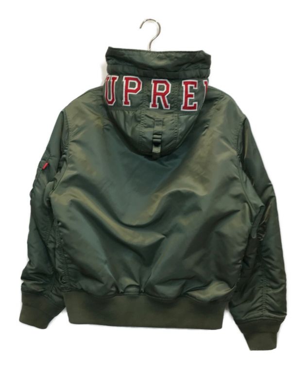 中古・古着通販】SUPREME (シュプリーム) 21AW Hooded MA-1 フーディー MA-1 オリーブ サイズ:M｜ブランド・古着通販  トレファク公式【TREFAC FASHION】スマホサイト