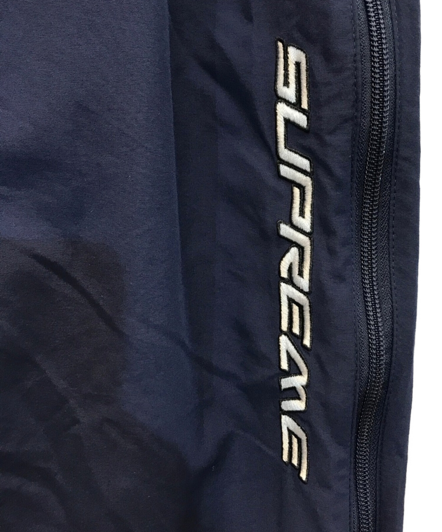 SUPREME (シュプリーム) 22AW Full Zip Baggy Warm Up Pant フルジップバギーウォームアップパンツ ネイビー  サイズ:S