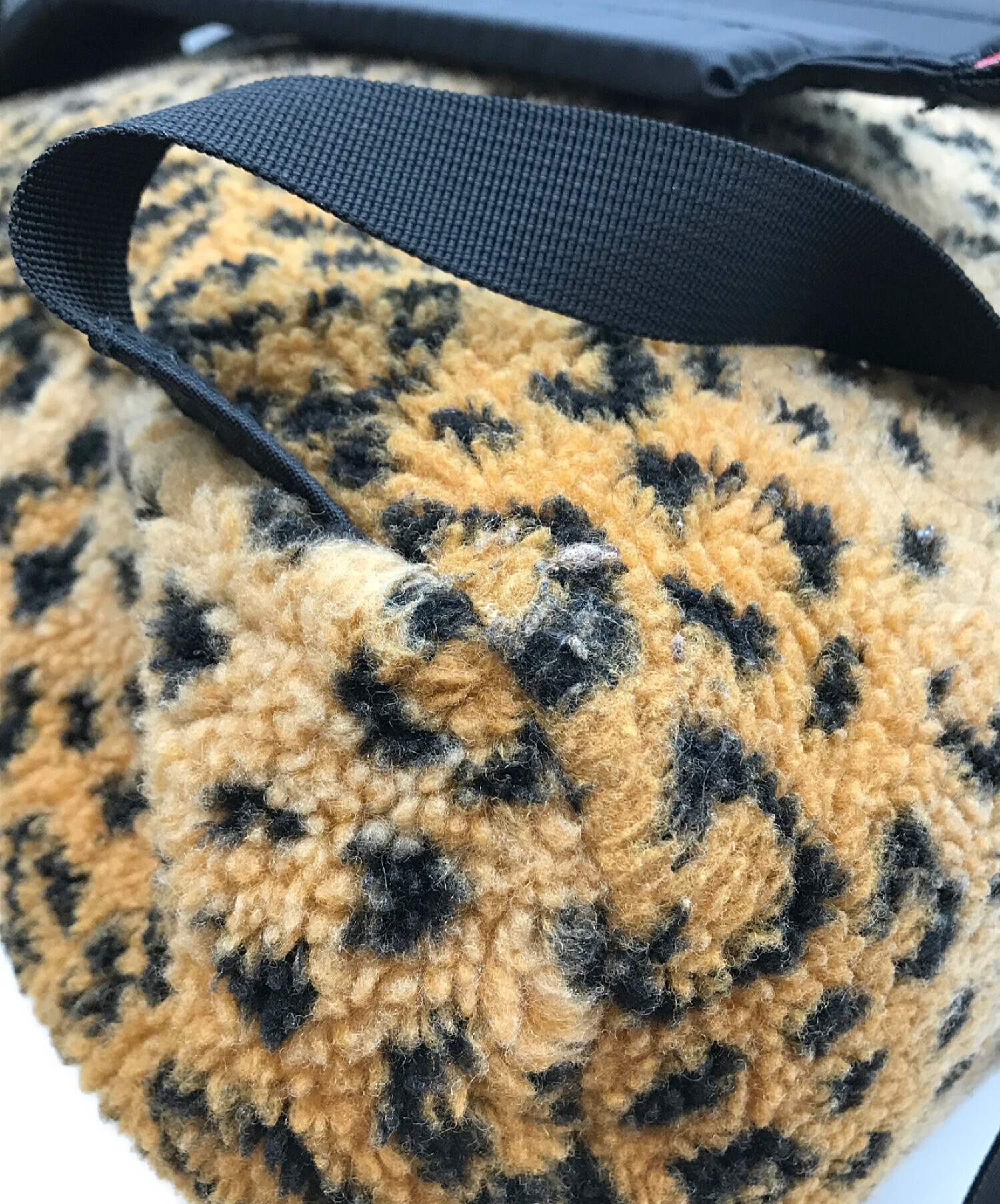 SUPREME (シュプリーム) 17AW Leopard Fleece Backpack レオパードフリースバックパック ブラウン