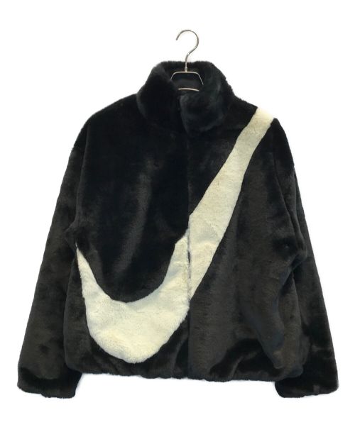 中古・古着通販】NIKE (ナイキ) SWOOSH FAUX FUR JACKET スウッシュ