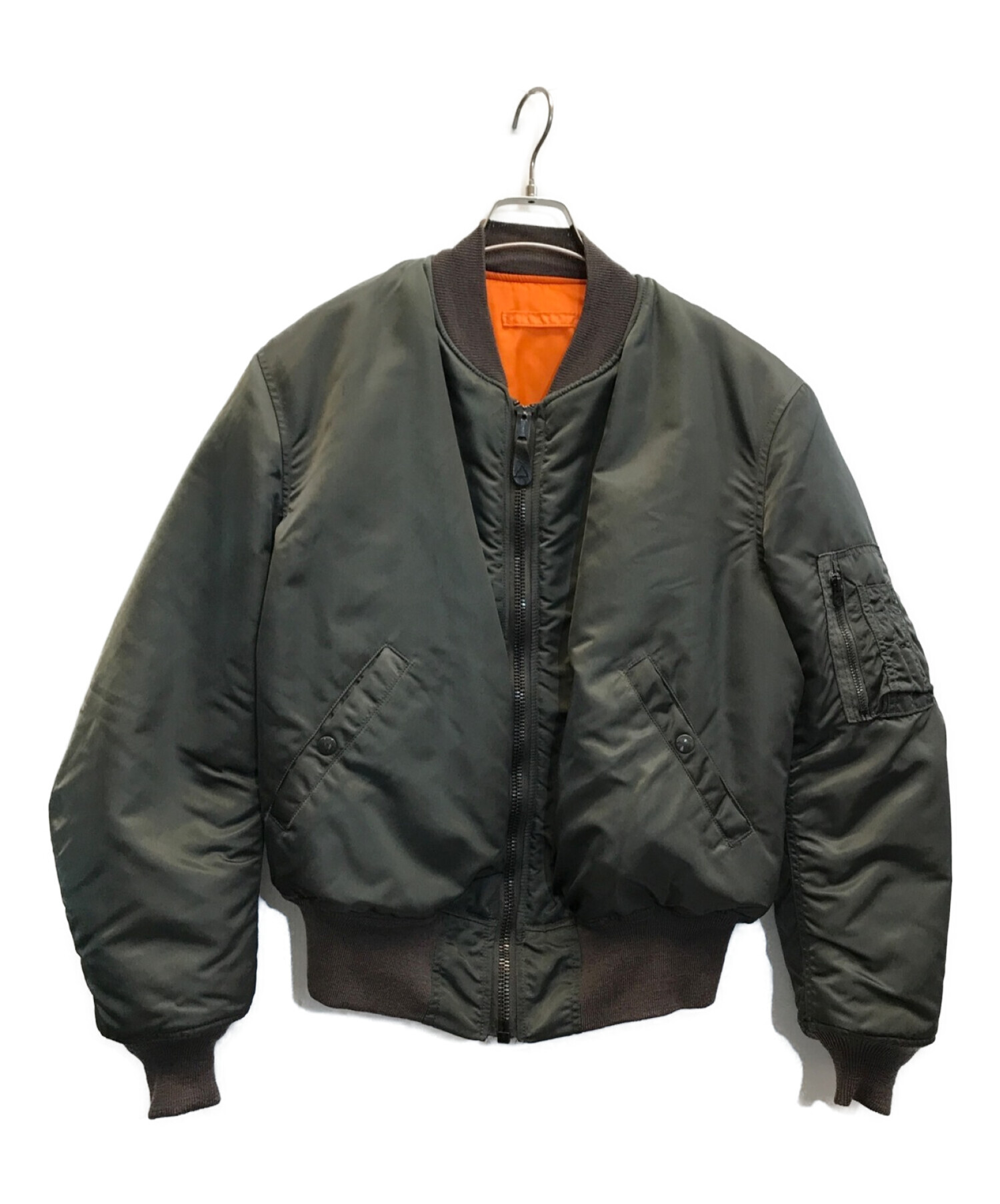 ALPHA (アルファ) MA-1ジャケット カーキ サイズ:L