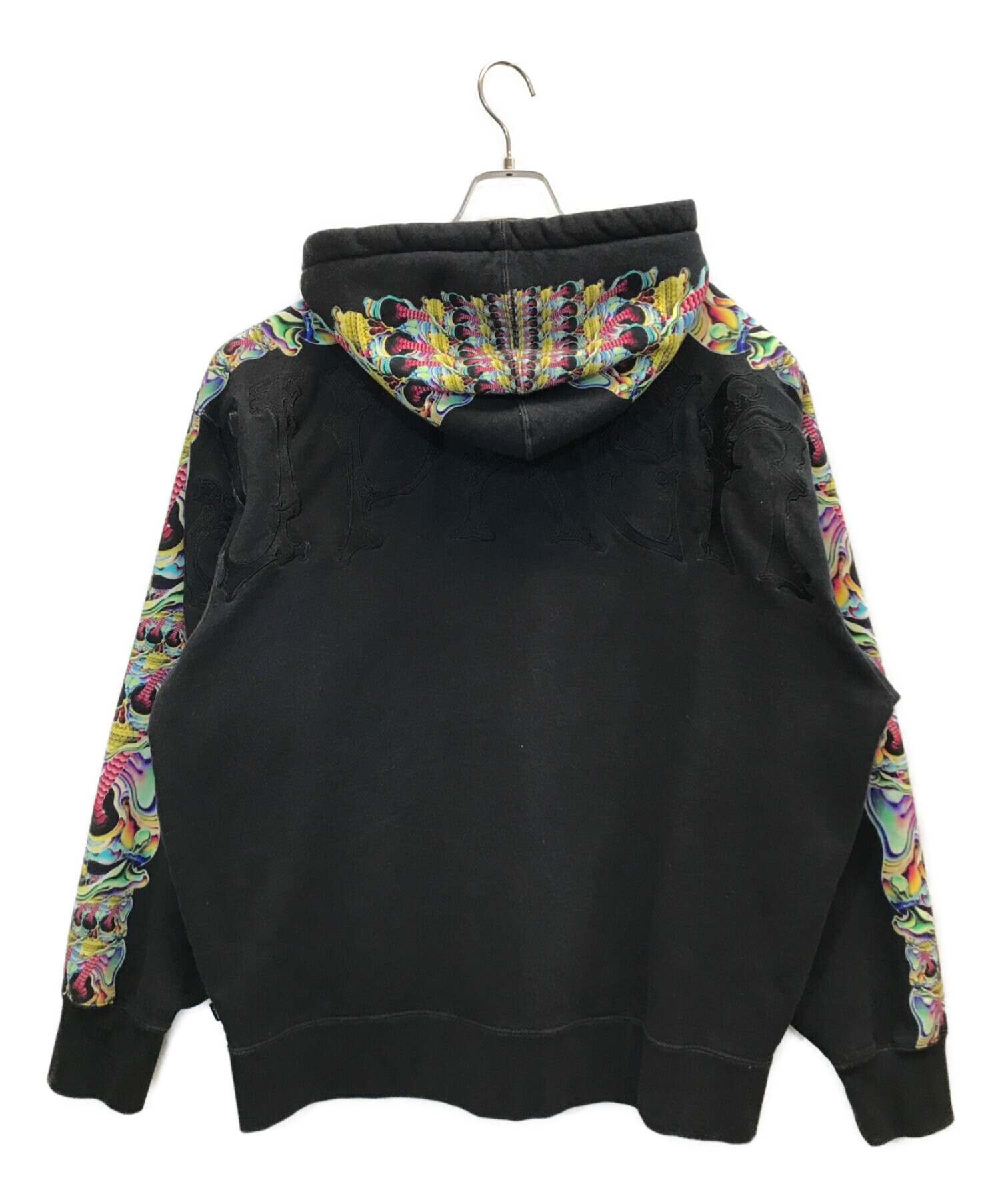 SUPREME (シュプリーム) 22AW Skulls Zip Up Hooded Sweatshirt スカル ジップ アップ フーディー  スウェットシャツ ブラック サイズ:XL