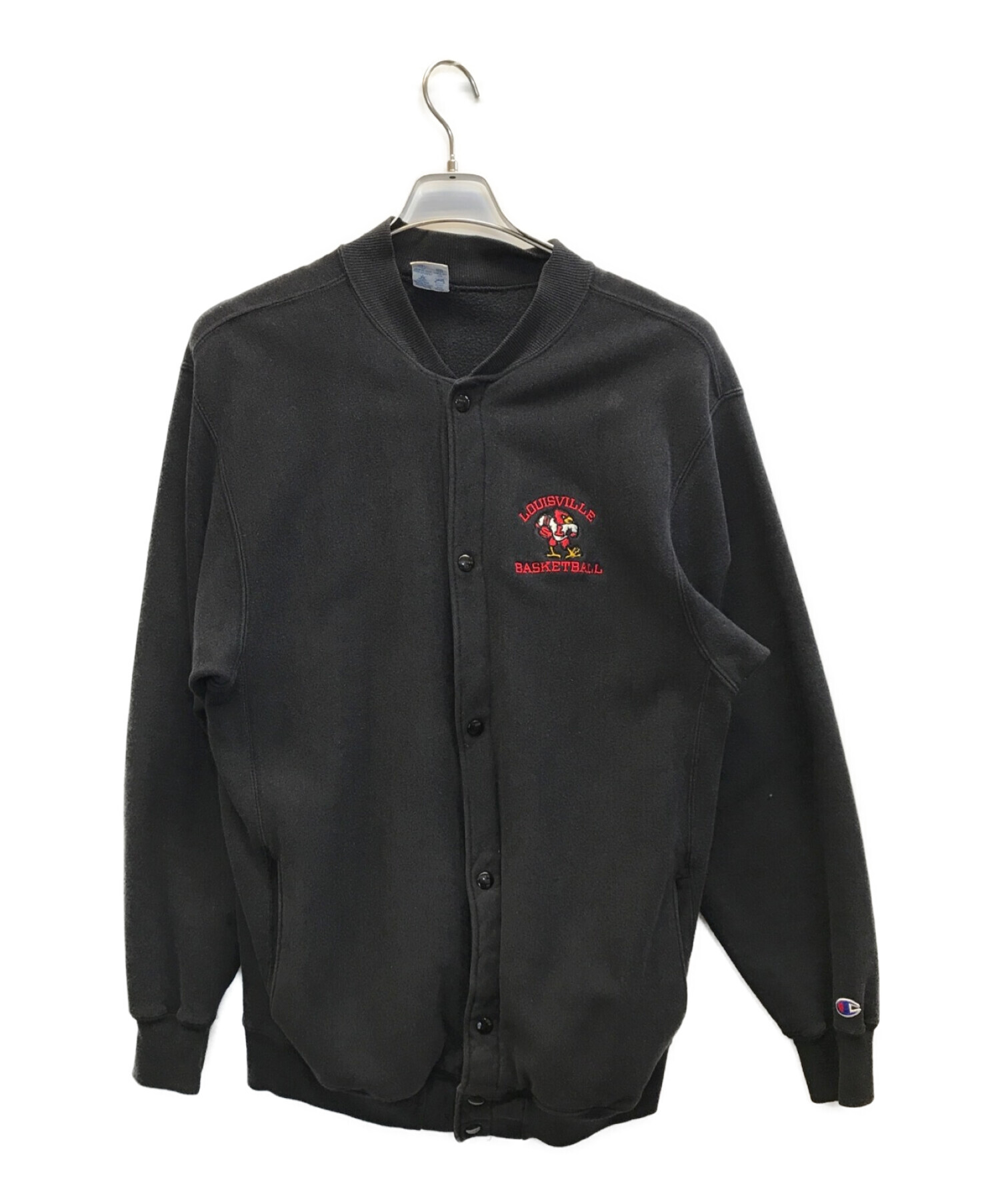 Champion REVERSE WEAVE (チャンピオンリバースウィーブ) 90S LOUISVILLE スウェットカーディガン ブラック  サイズ:XL