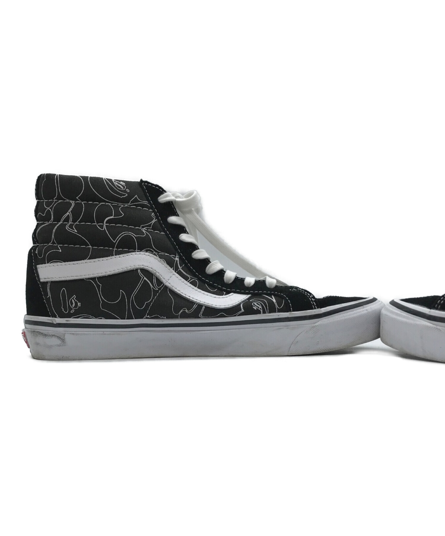 VANS (ヴァンズ) A BATHING APE (アベイシングエイプ) SK8-HI 38 DX スケートハイ ブラック サイズ:US11