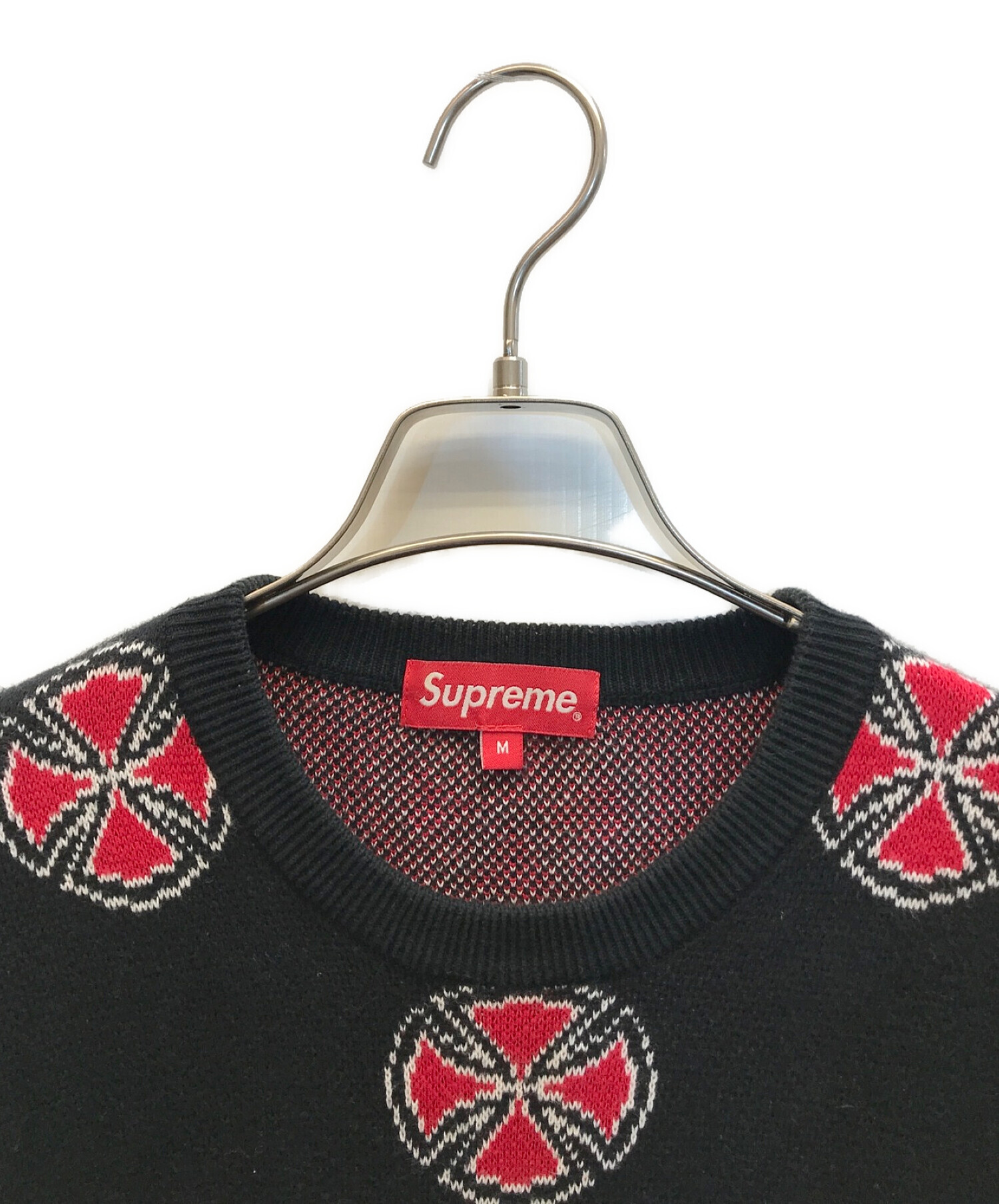 SUPREME (シュプリーム) INDEPENDENT (インディペンデント) 15AW Crosses Sweater ブラック サイズ:M
