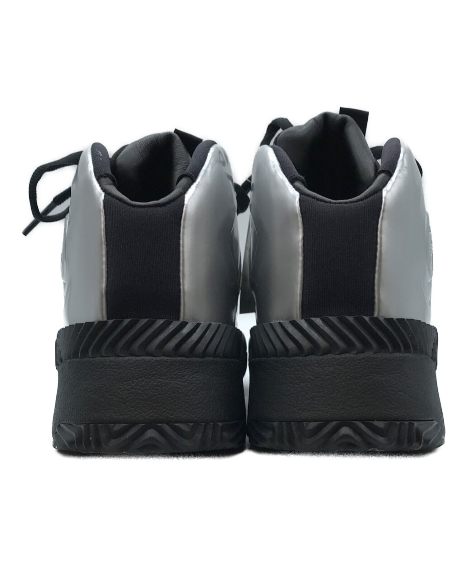 adidas (アディダス) ALEXANDER WANG (アレキサンダーワン) AW FUTURESHELL　パテントレザー ミッドソール  スニーカー ブラック サイズ:US9 未使用品