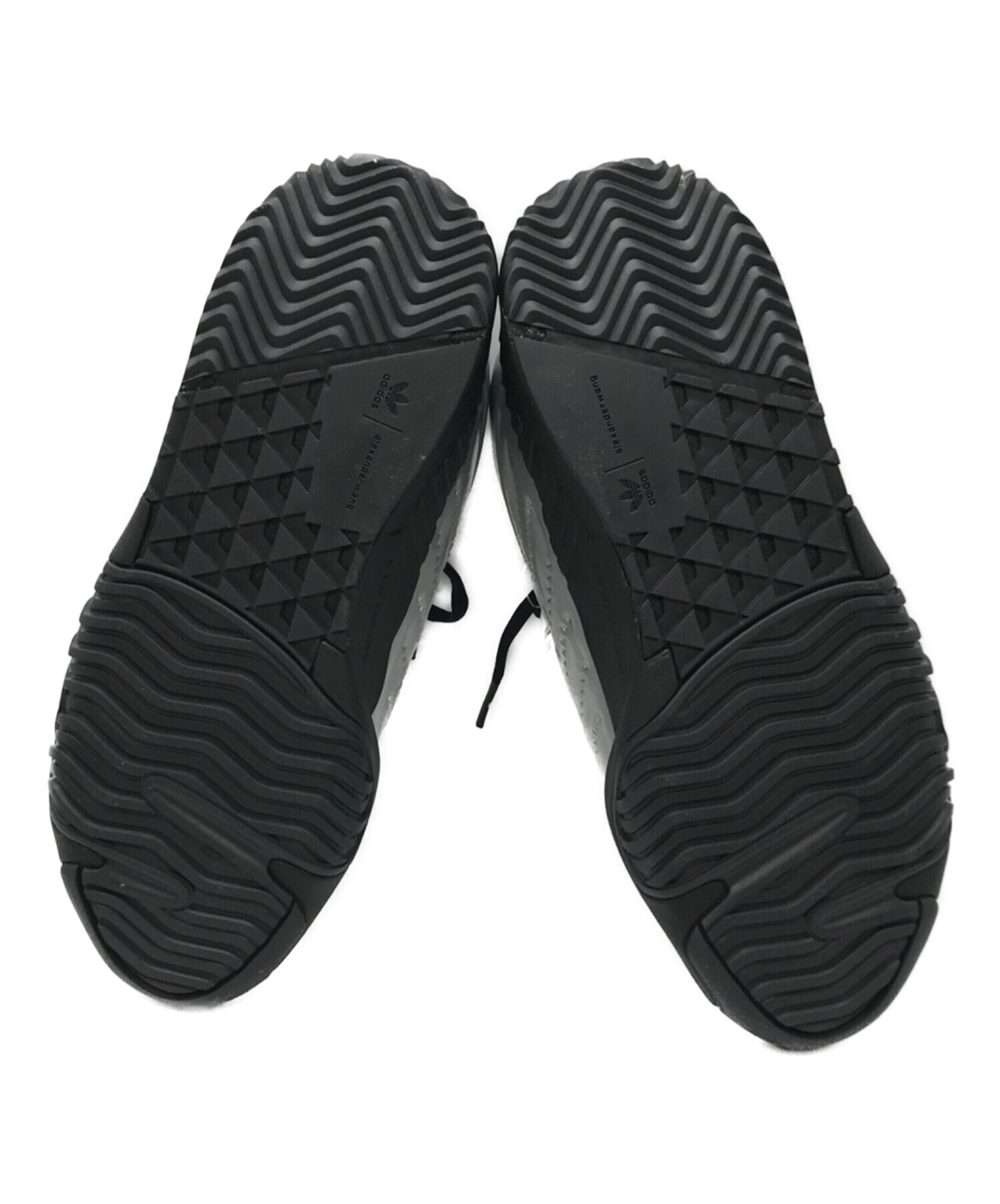 adidas (アディダス) ALEXANDER WANG (アレキサンダーワン) AW FUTURESHELL　パテントレザー ミッドソール  スニーカー ブラック サイズ:US9 未使用品