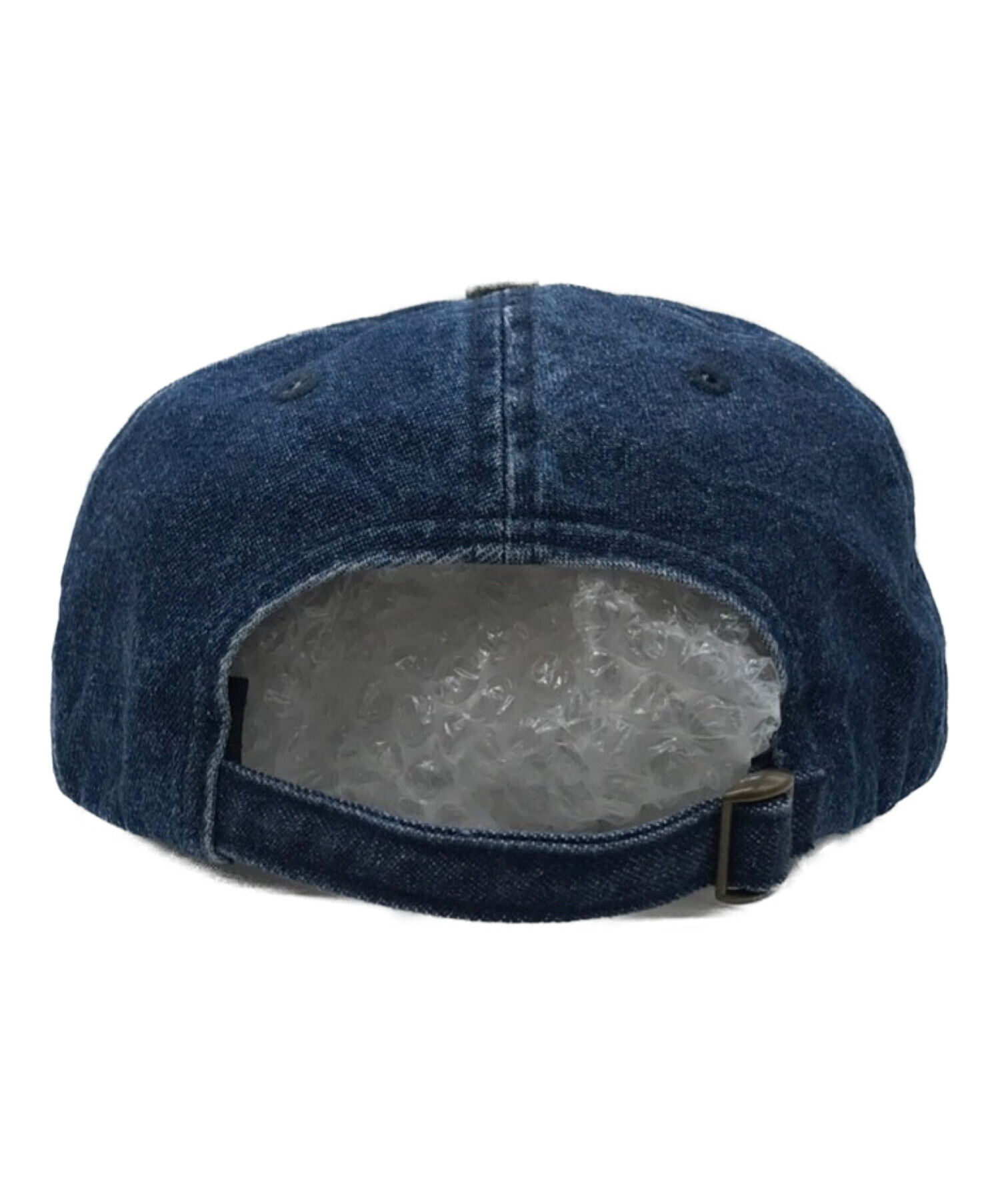 SUPREME (シュプリーム) 18SS Denim Suede Compact Logo 6Panel デニム スエード コンパクトロゴキャップ  インディゴ