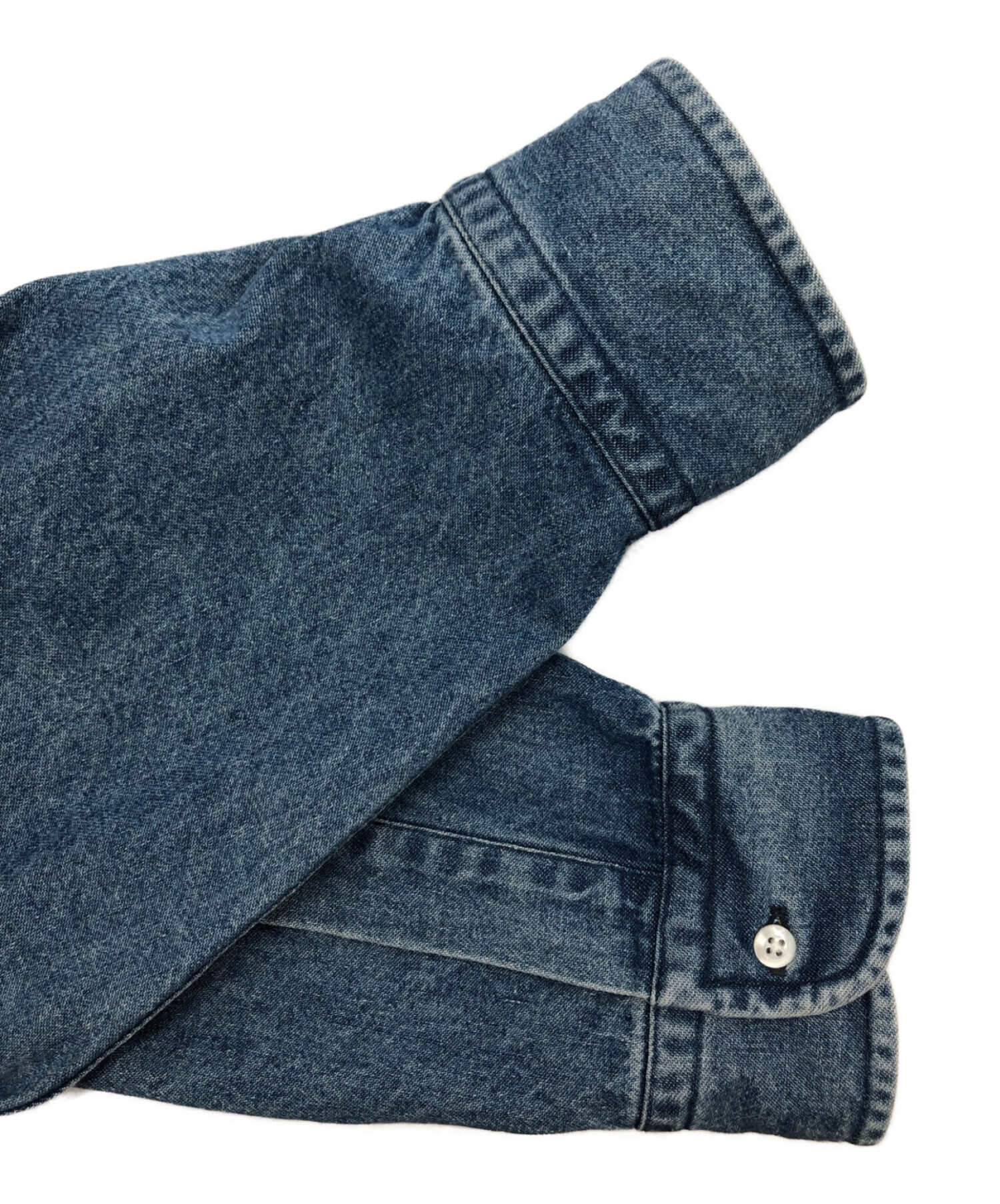 A.PRESSE (アプレッセ) 22AW BD Denim Shirt ボタンダウンデニムシャツ インディゴ サイズ:3