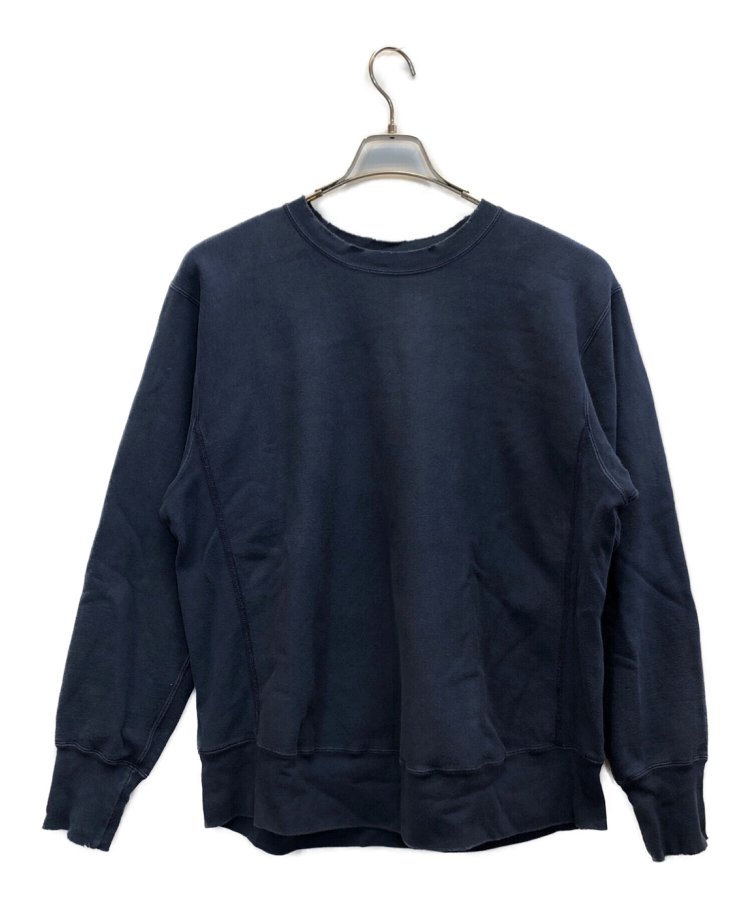 A.PRESSE (アプレッセ) 22AW Vintage Sweatshirt ヴィンテージ加工スウェット ネイビー サイズ:3