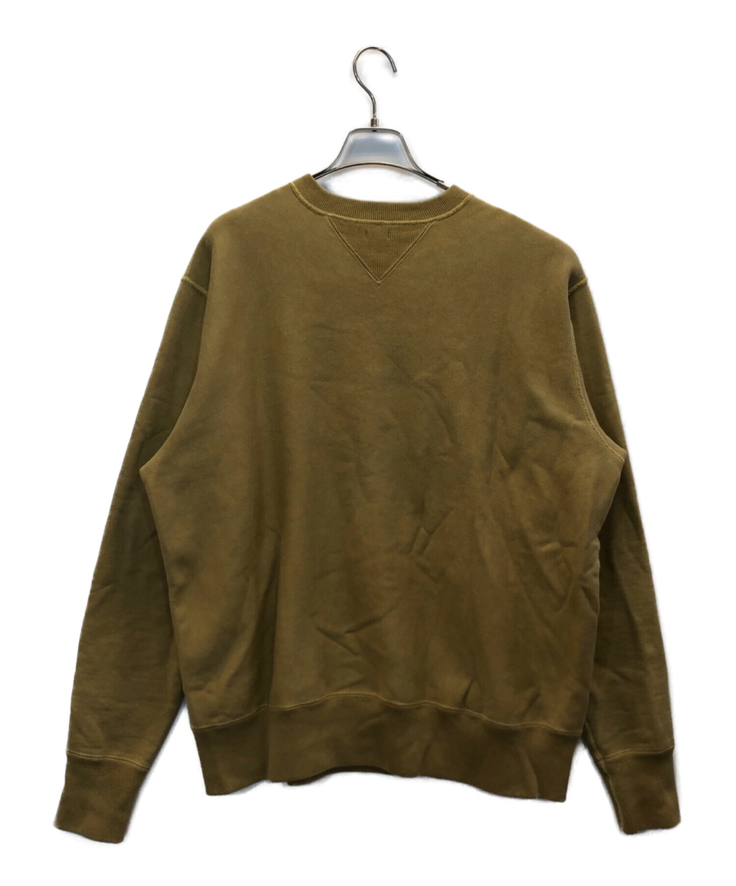 A.PRESSE (アプレッセ) 22AW Vintage Sweatshirt ヴィンテージ加工スウェット ゴールド サイズ:3