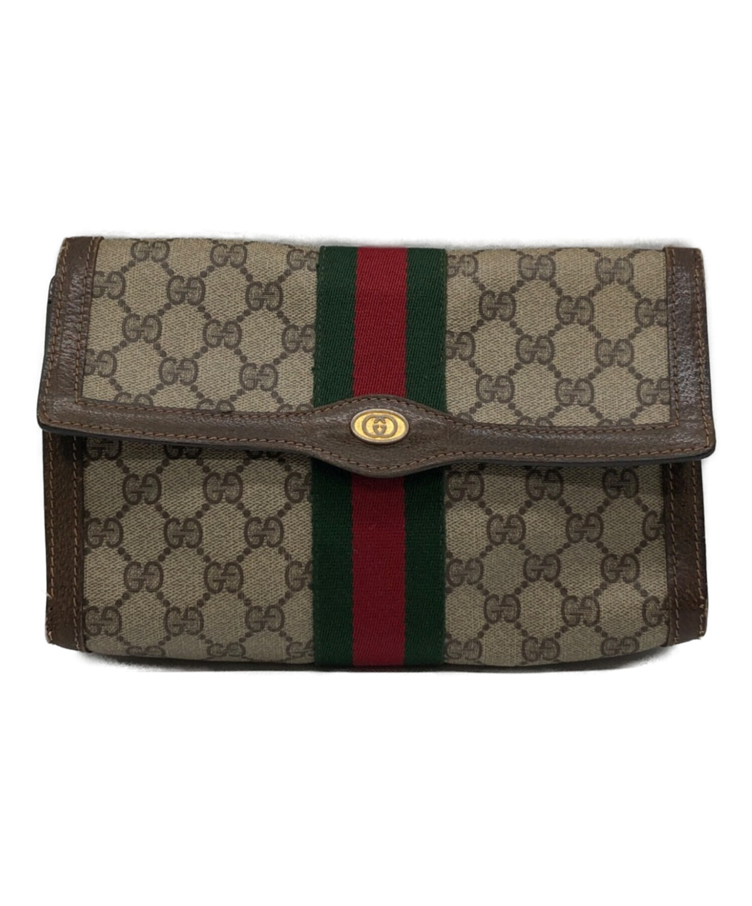 中古・古着通販】GUCCI (グッチ) シェリーライン ヴィンテージクラッチ