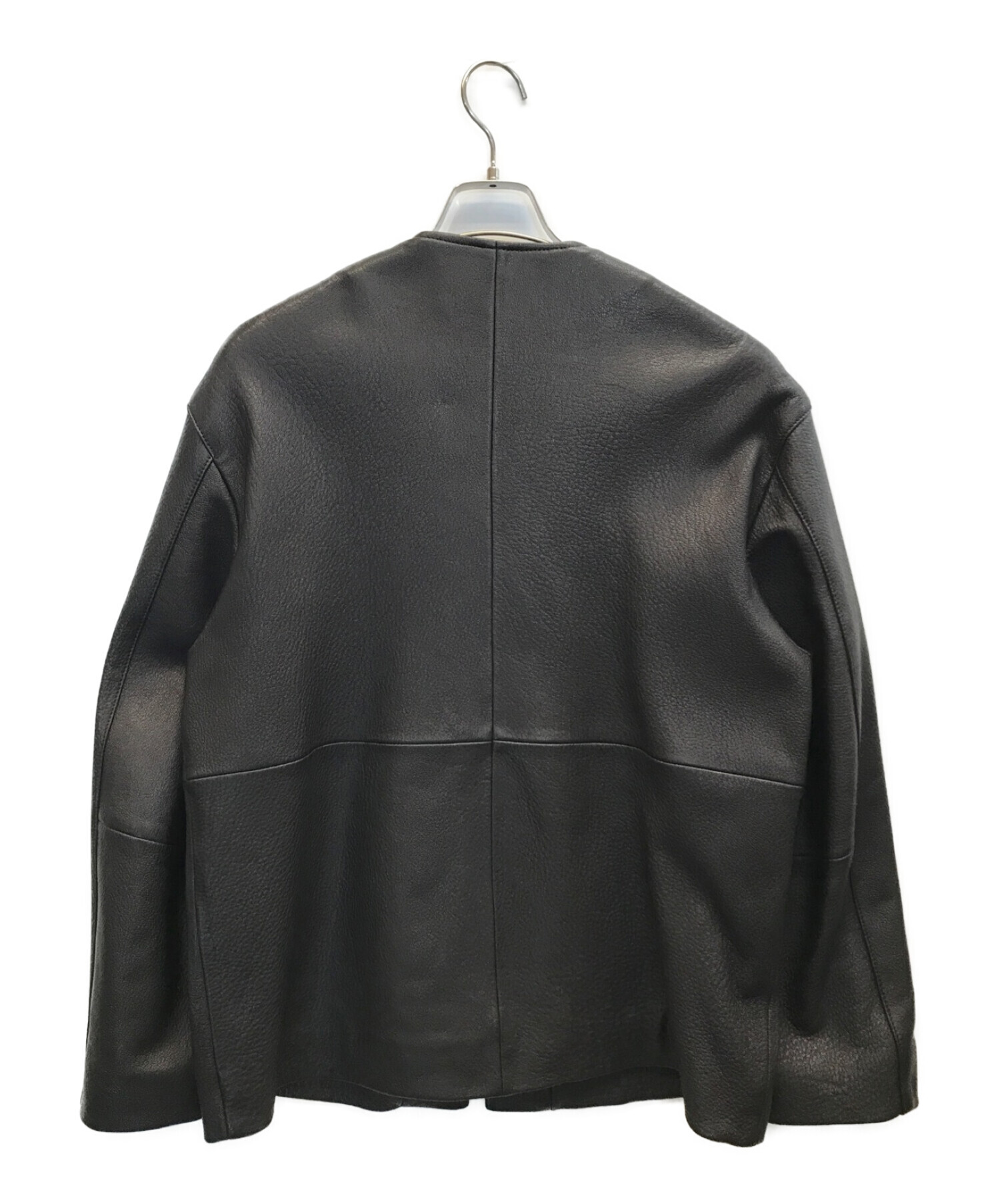 LIDnM (リドム) GOAT LEATHER LINIG BLOUSON ゴートレザーライニング ブルゾン ブラック サイズ:M