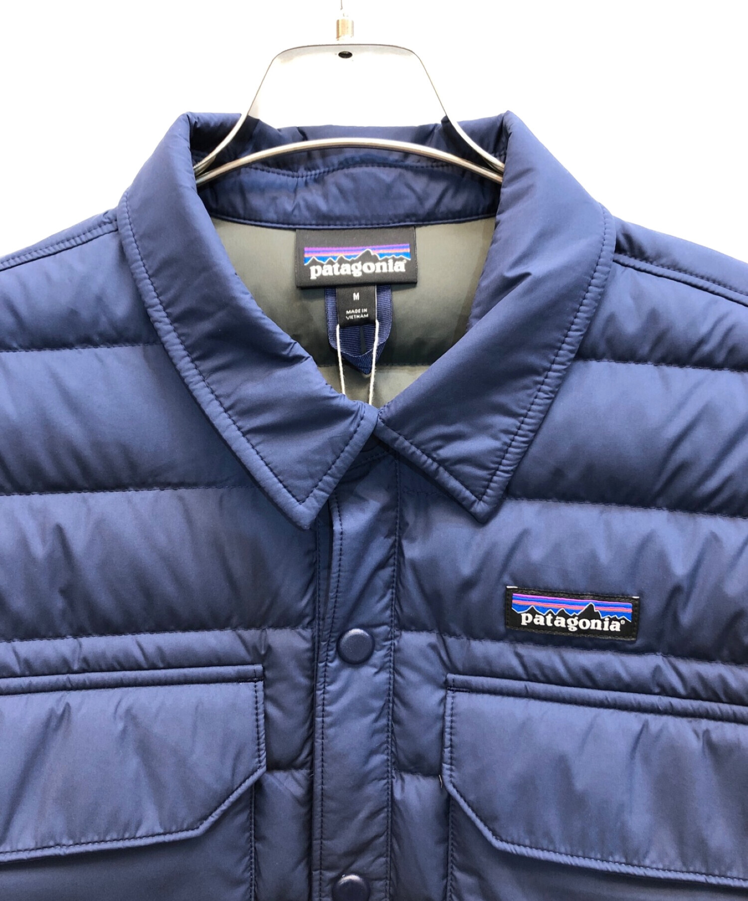 Patagonia (パタゴニア) サイレントダウンシャツジャケット ネイビー サイズ:L 未使用品